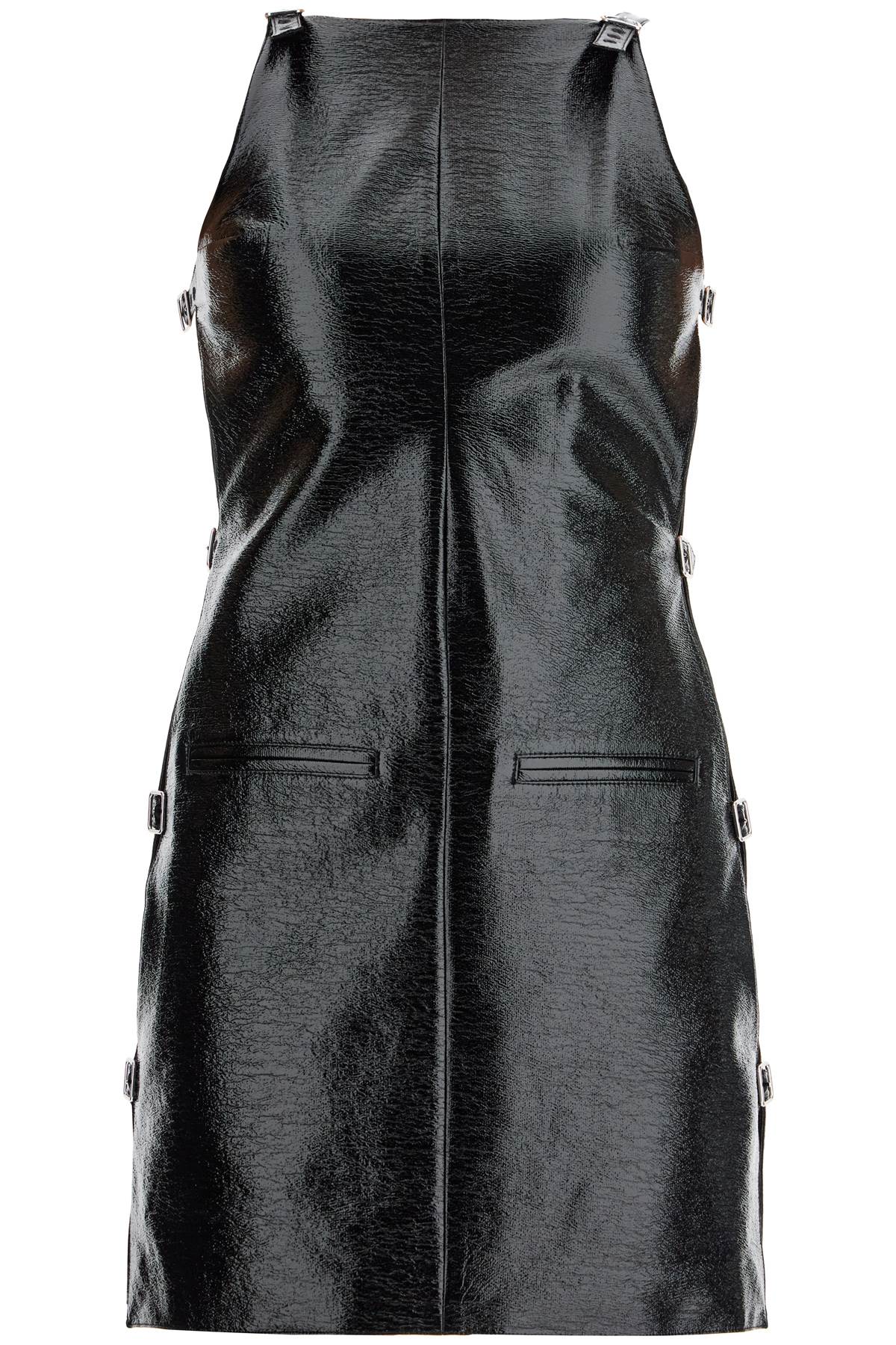 Courreges 'mini vinyl dress with buckles'