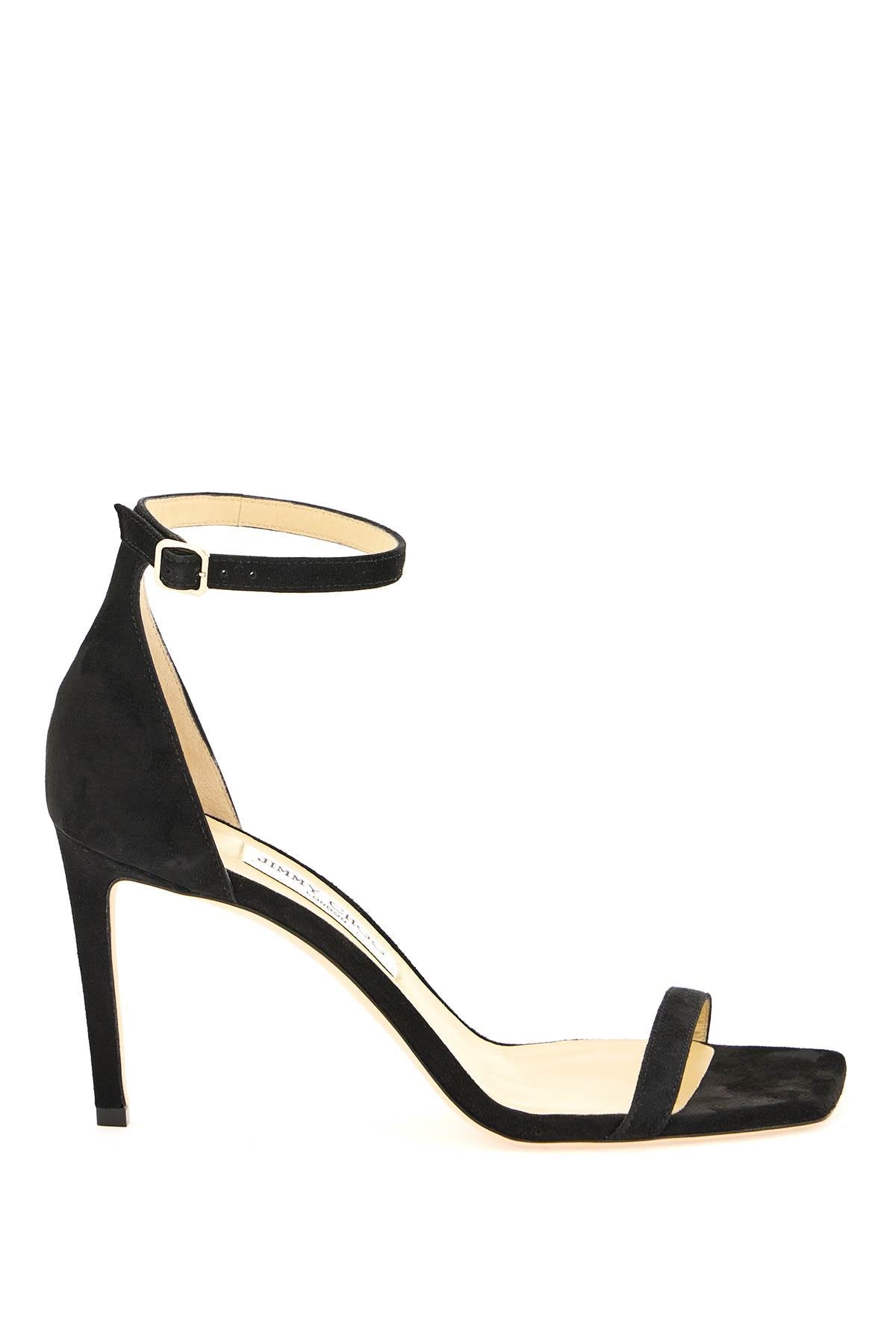 Jimmy Choo 'Alva 85' Sandals   Black