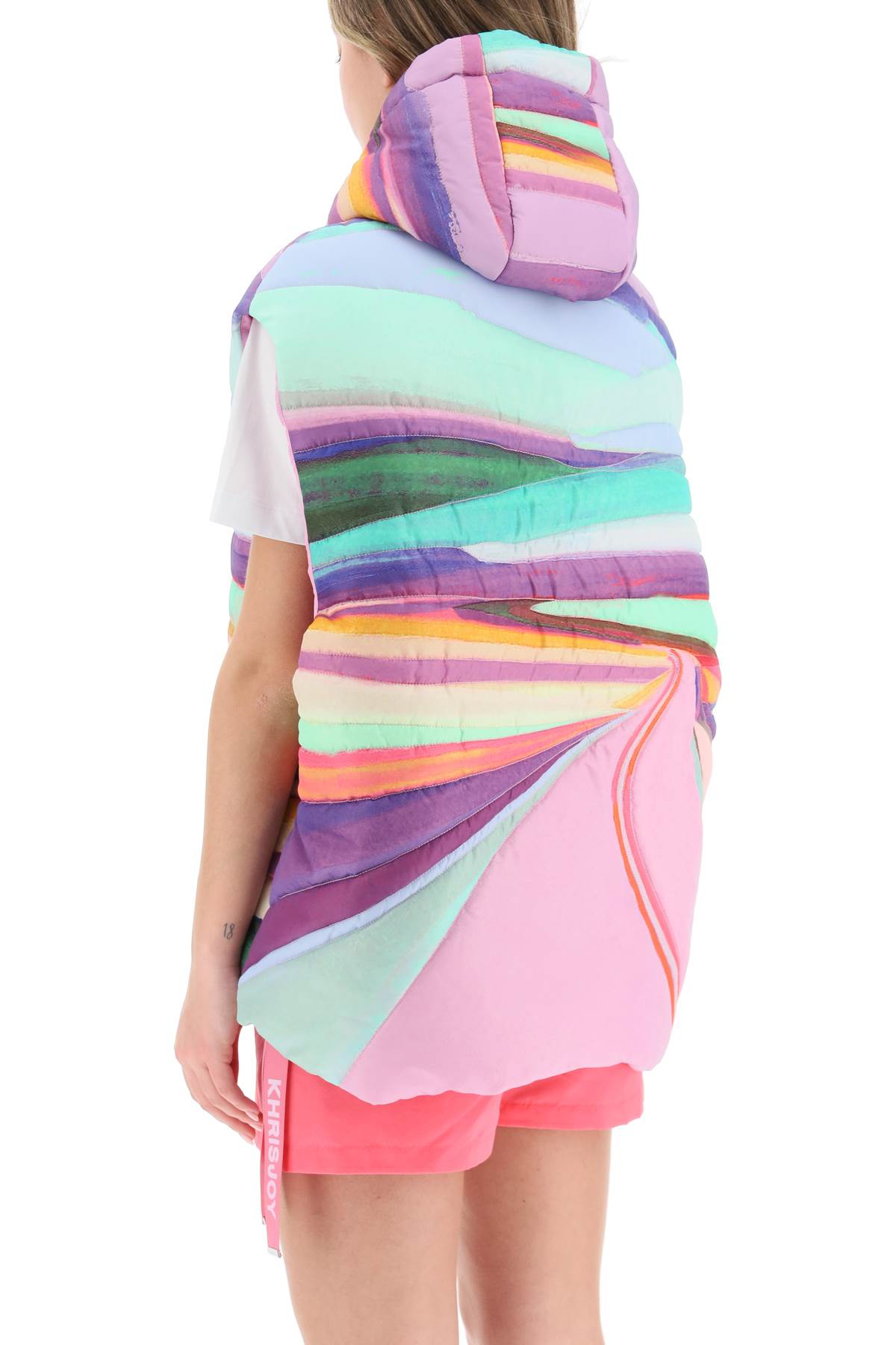 Khrisjoy 'Sunset Route' Padded Vest   Multicolor