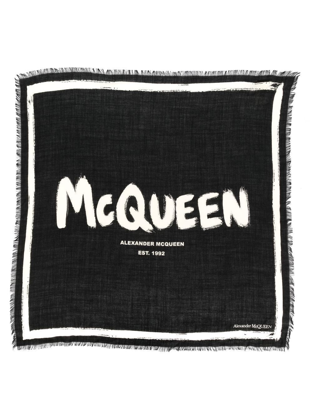 Alexander Mcqueen Scarfs Black