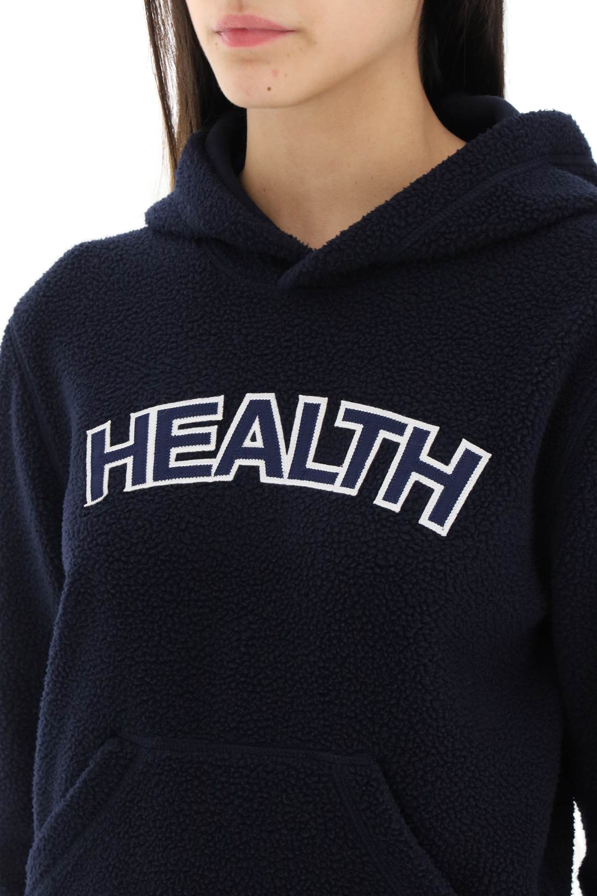 Sporty Rich Sherpa Fleece Hoodie   Blue