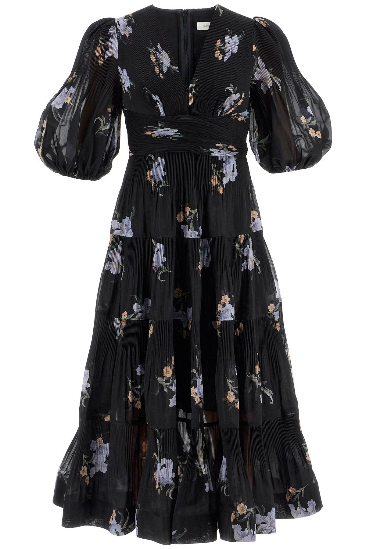 Zimmermann floral pleated midi dress