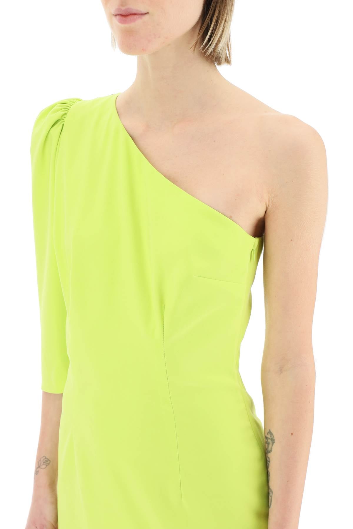 Dsquared2 One Shoulder Mini Dress   Green