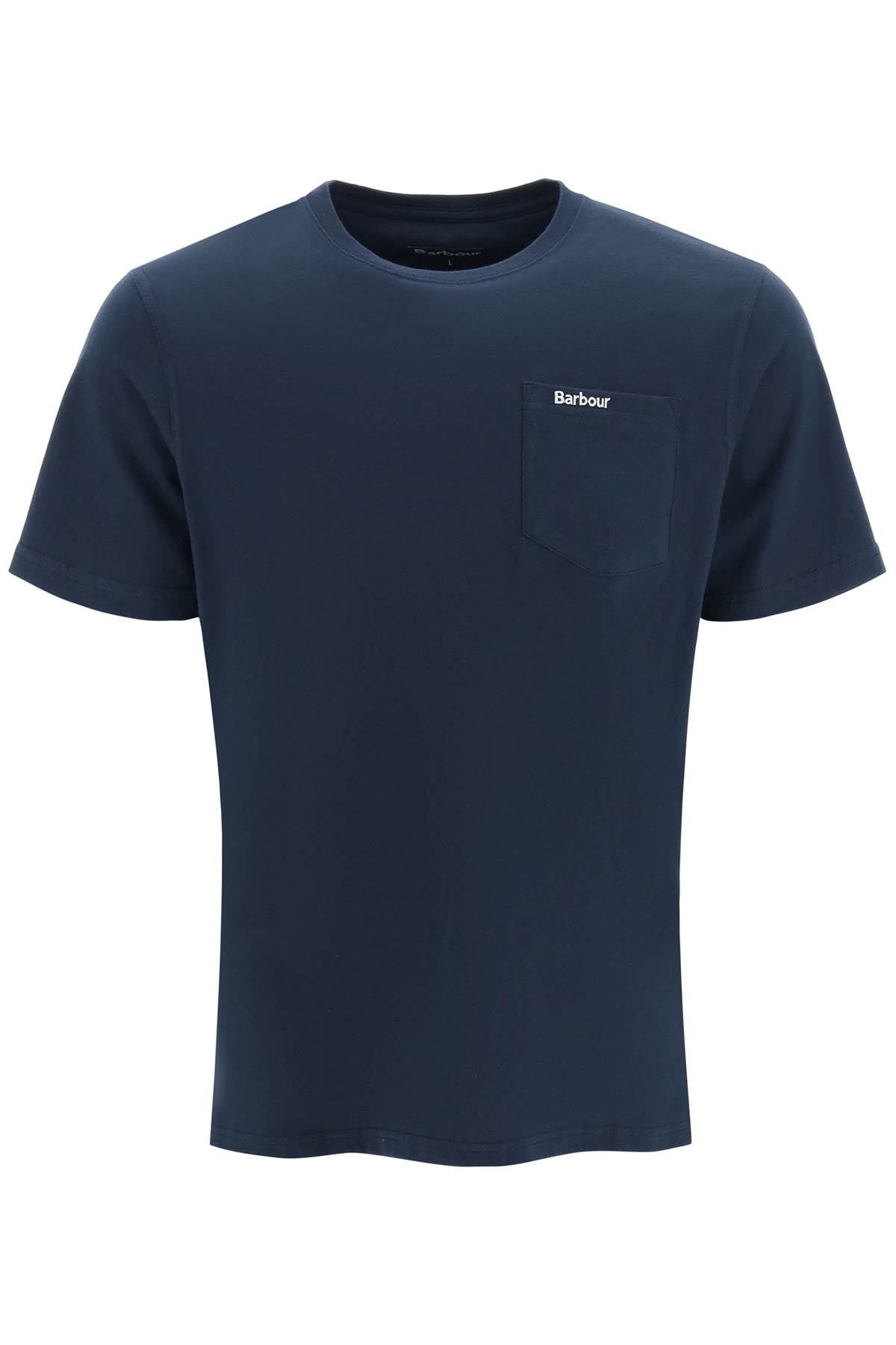 Barbour Classic Chest Pocket T Shirt   Blue