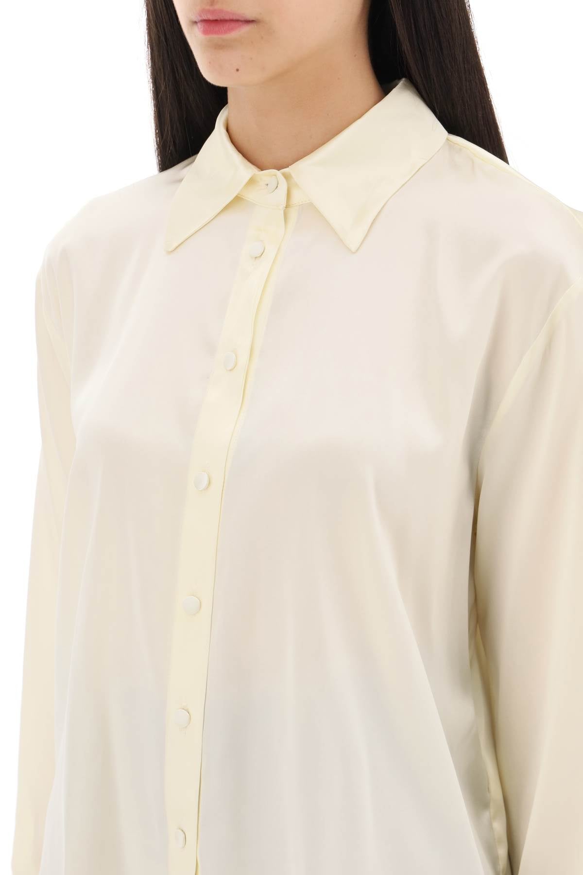 Mvp Wardrobe 'Sunset Boulevard' Satin Shirt   White