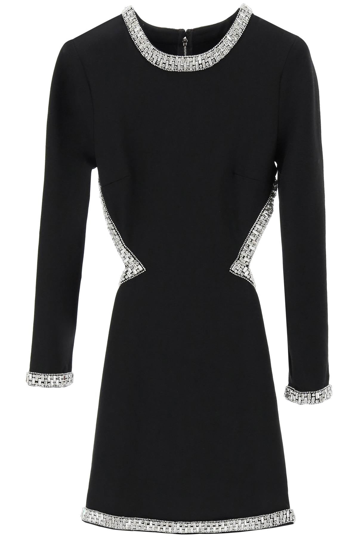 R Etro Fete 'Naomi' Jersey Mini Dress With Crystals   Black