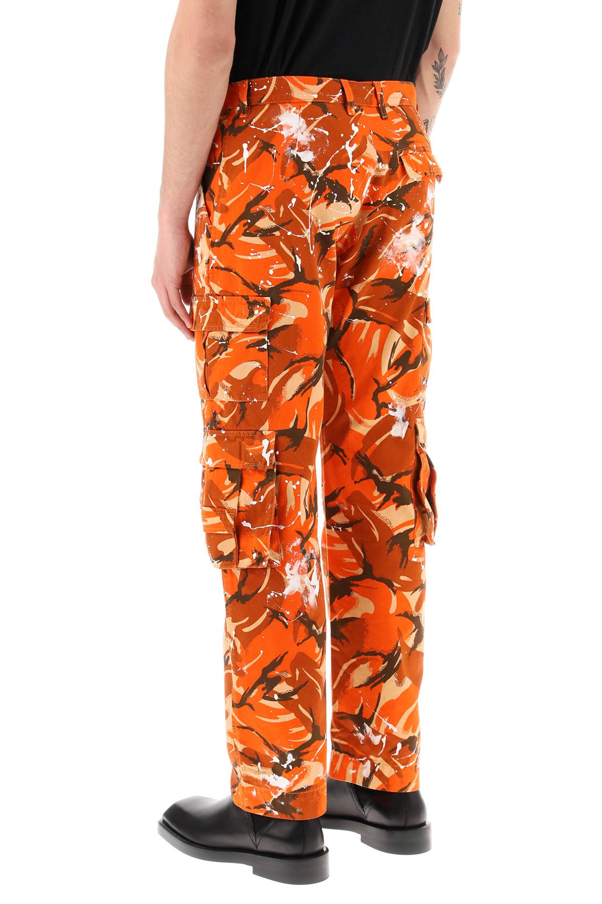 Martine Rose Camouflage Cargo Pants   Orange