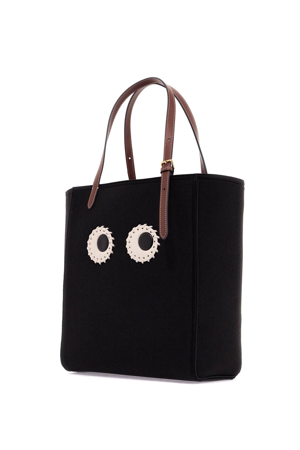 Anya Hindmarch small felt mini tote bag with eye design***