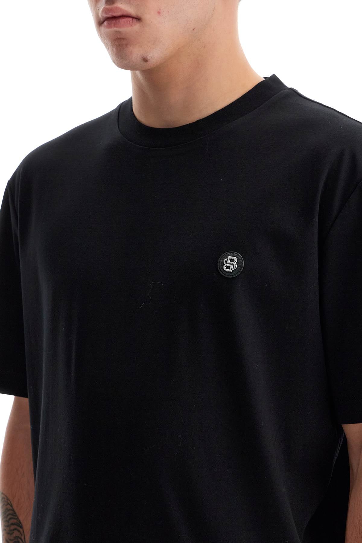 Boss t-shirt with double monogram patch