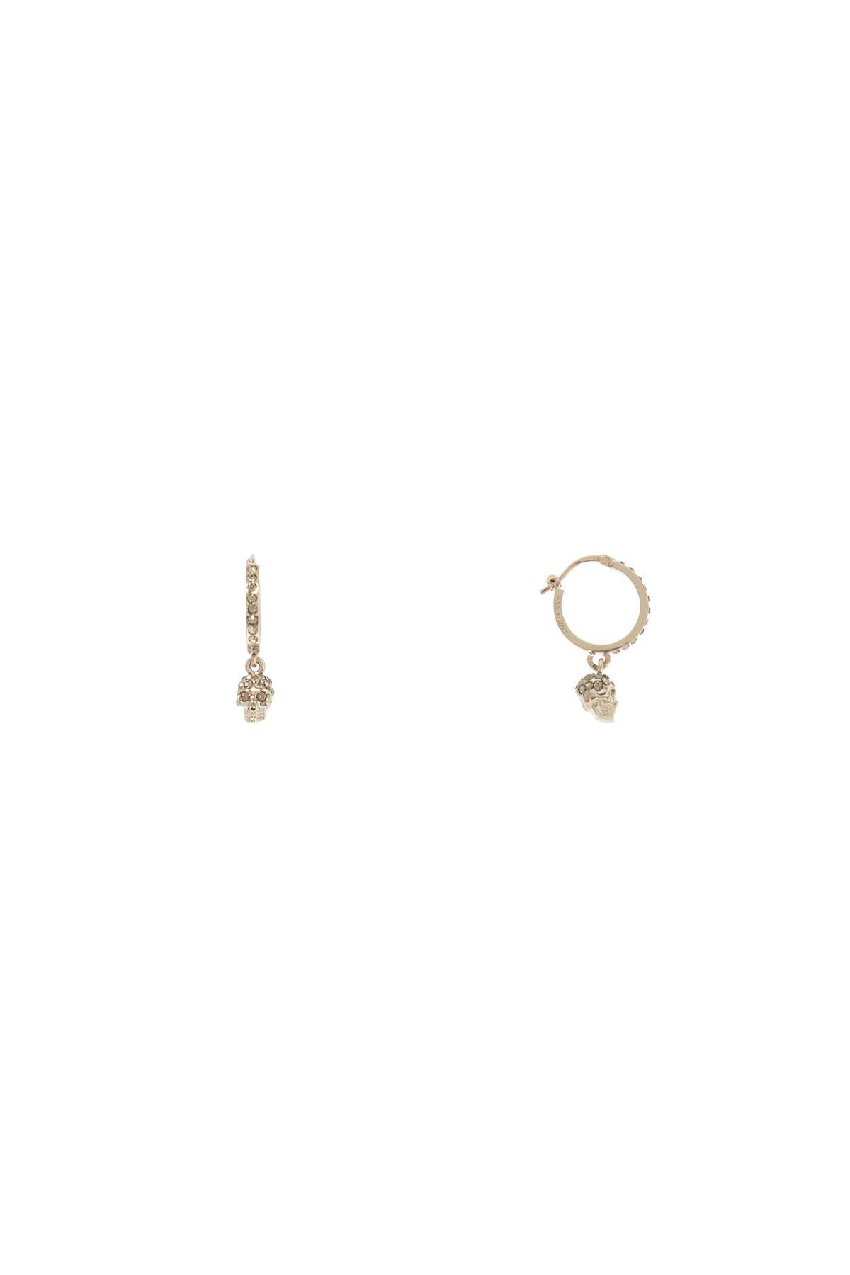 Alexander Mcqueen earrings with hoop  skull-shaped