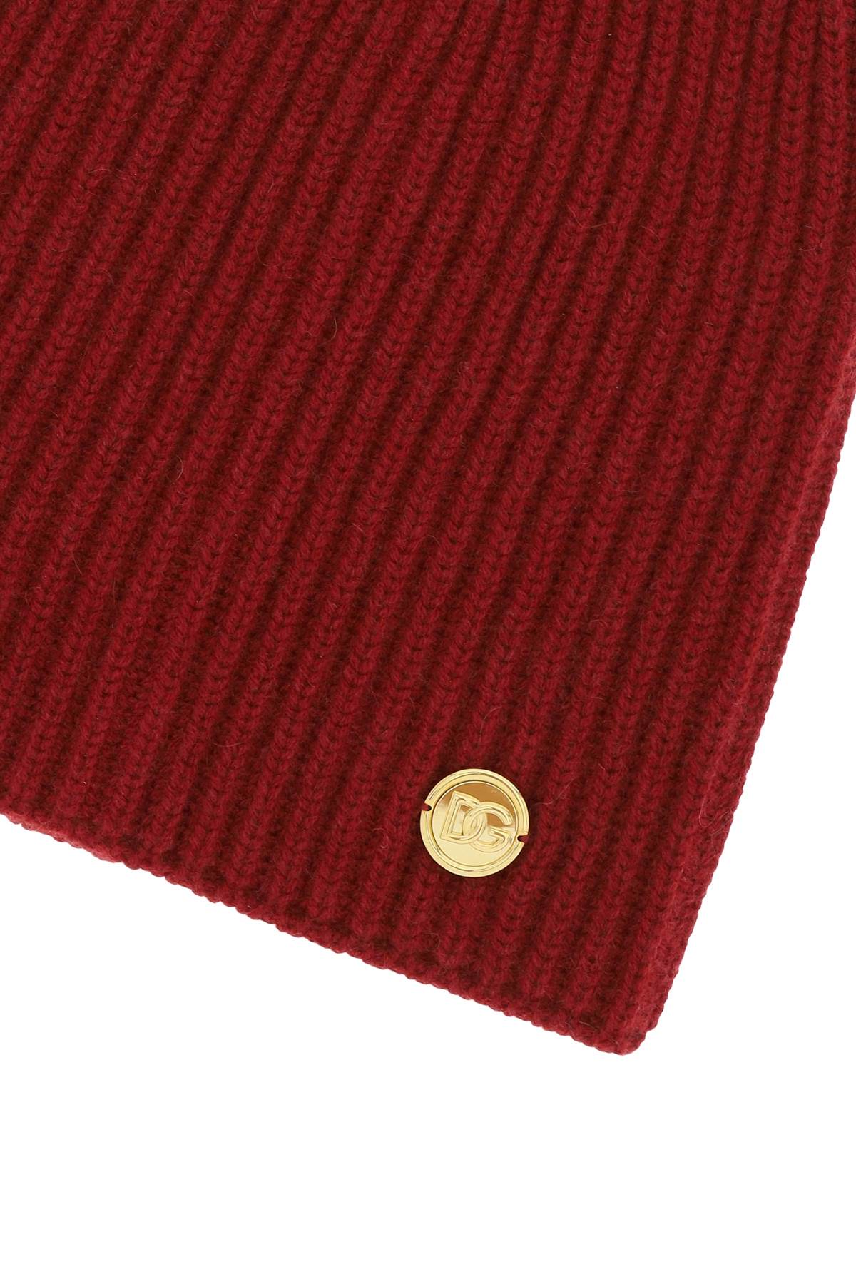 Dolce & Gabbana Cashmere Beanie Hat   Red