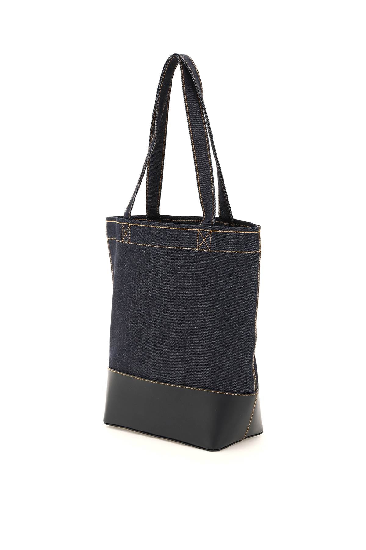 A.P.C. Axel Small Denim Tote Bag   Blue