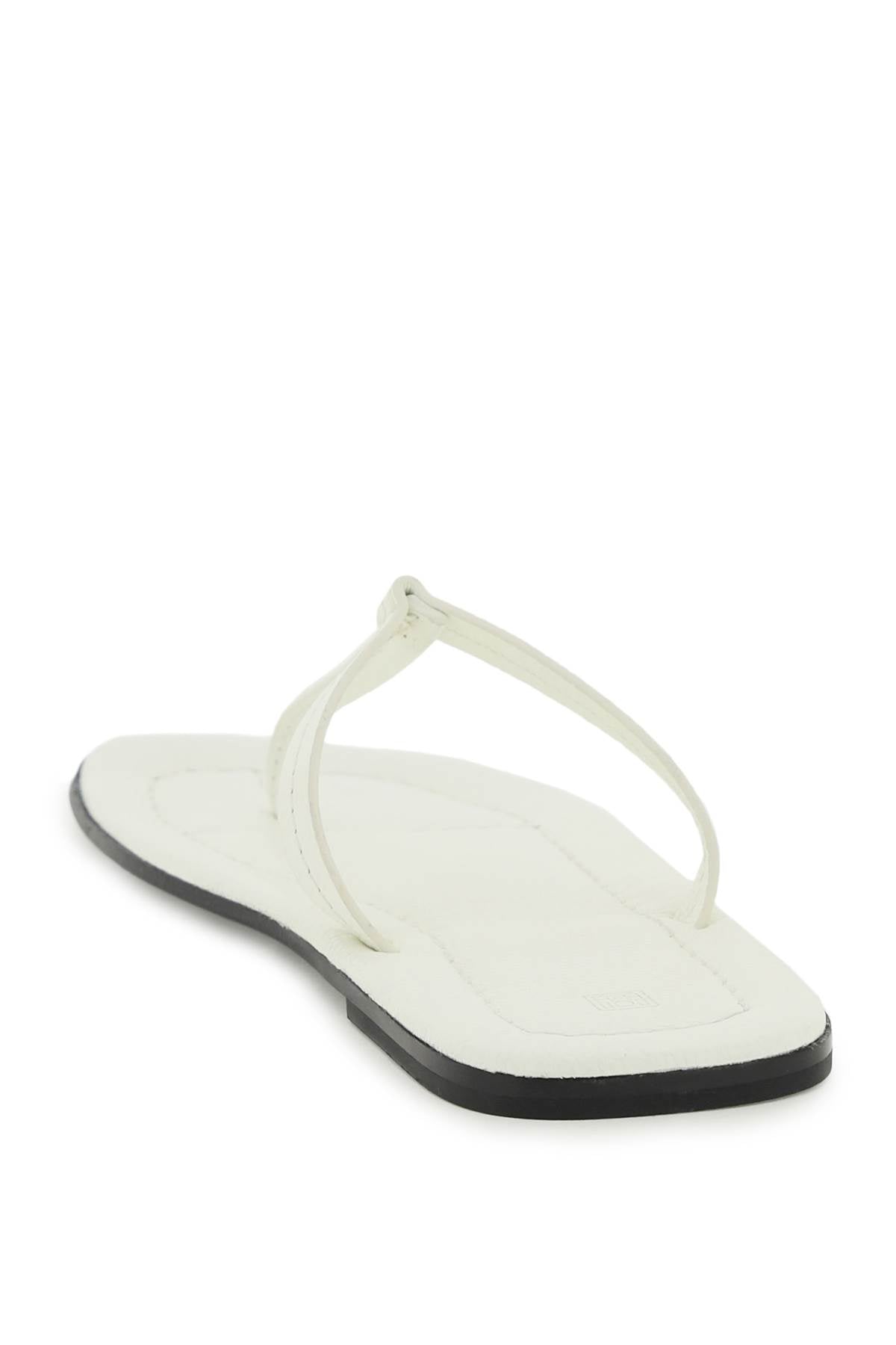 Toteme 'T Strap' Thong Mules   White