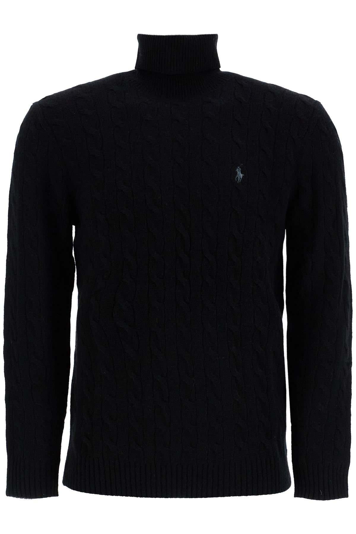 Polo Ralph Lauren cable-knit wool and cashmere turt