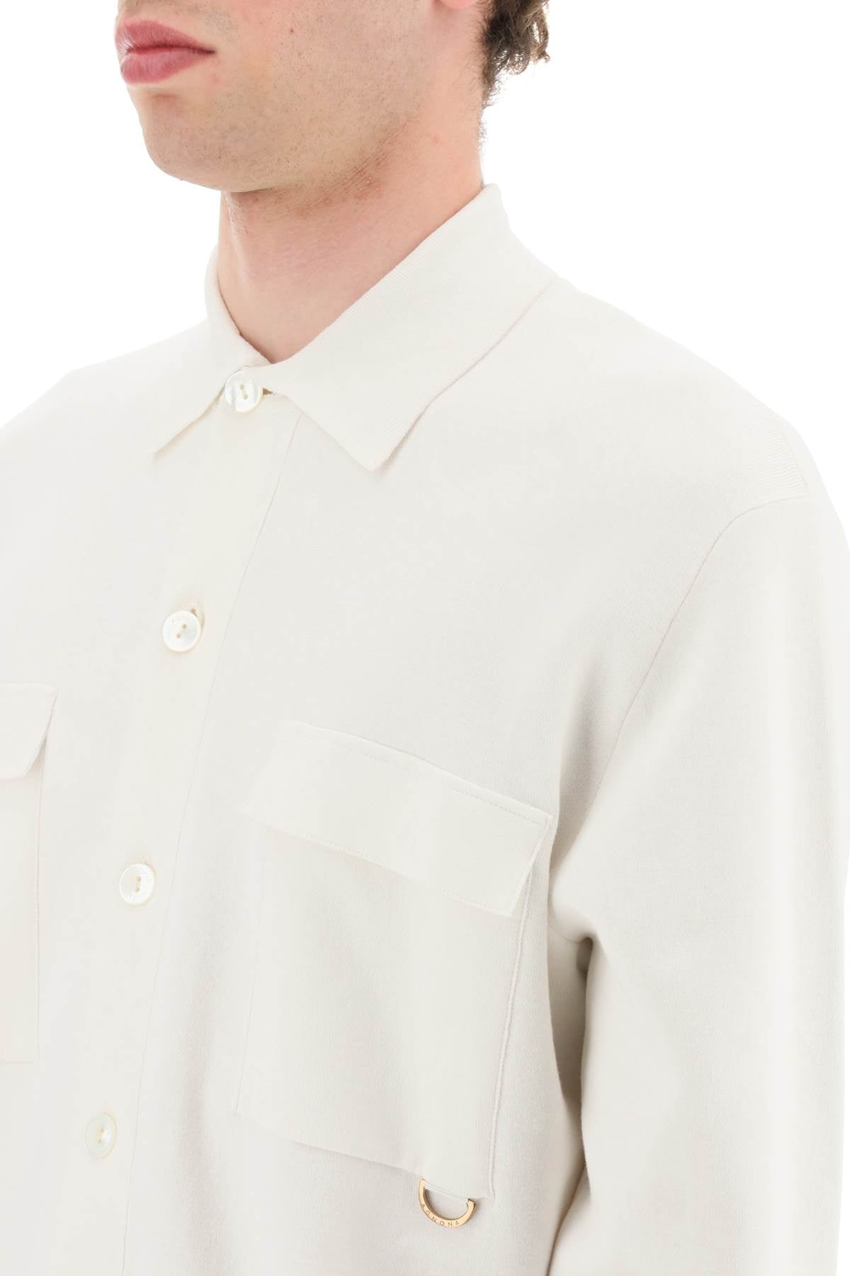 Agnona Soft Silk Blend Shirt   White