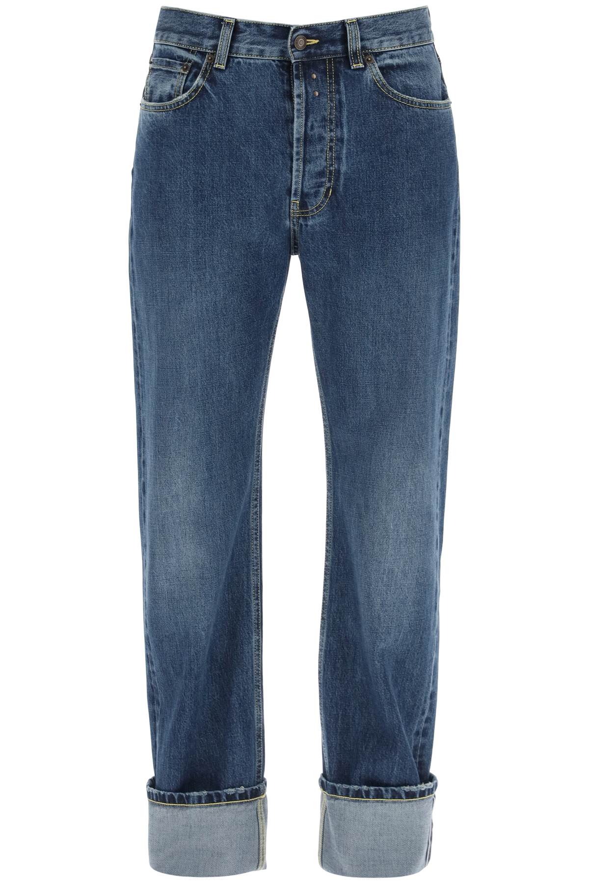 Alexander Mcqueen straight fit jeans in selvedge denim