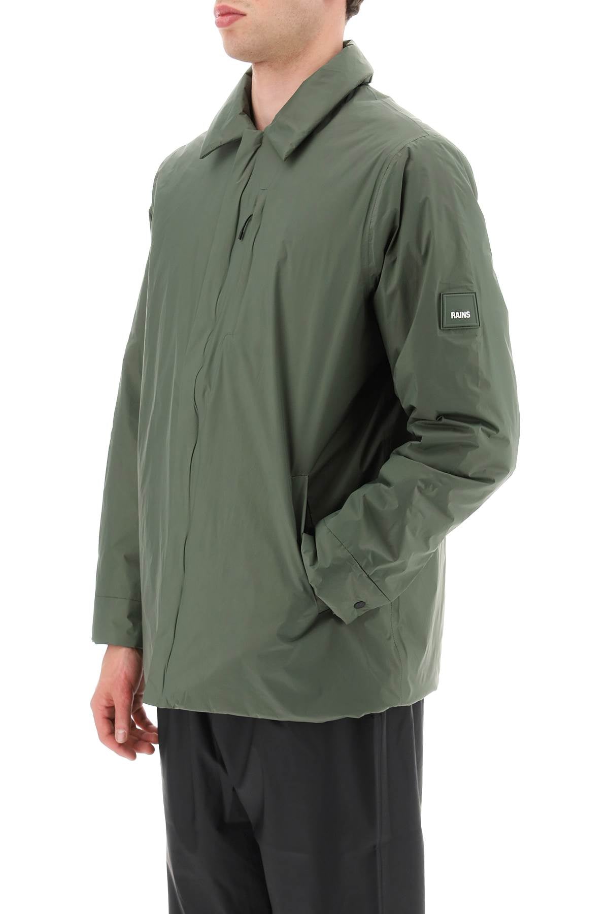 Rains Padded Fuse Overshirt Jacket   Green