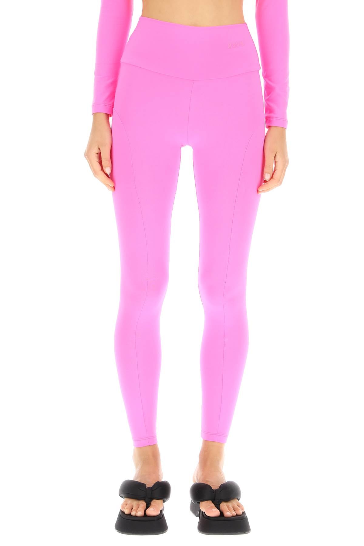 Msgm Athleisure Leggings   Fuchsia