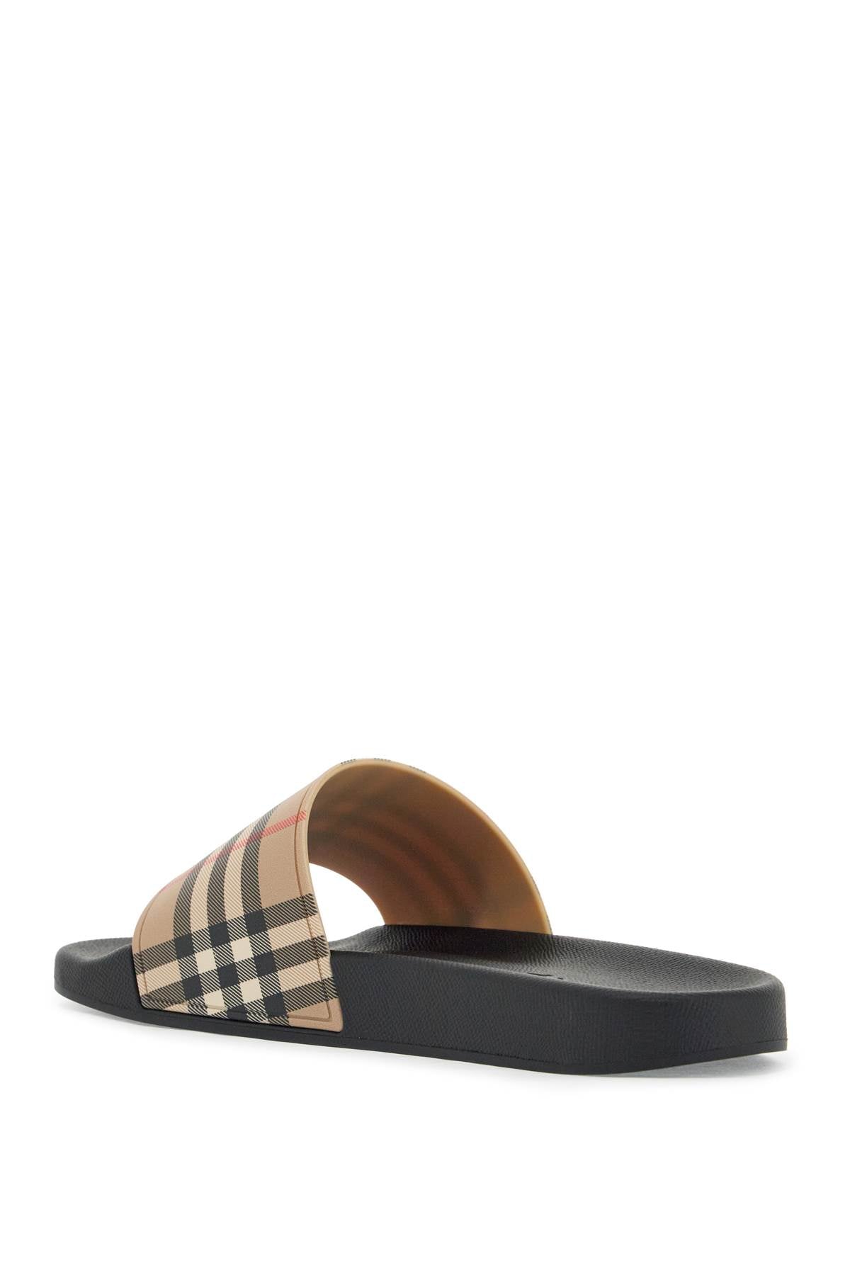 Burberry tartan rubber slides