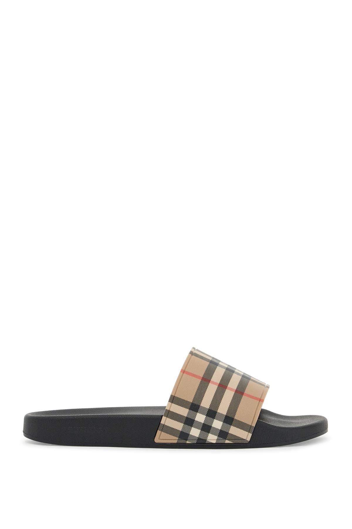 Burberry tartan rubber slides