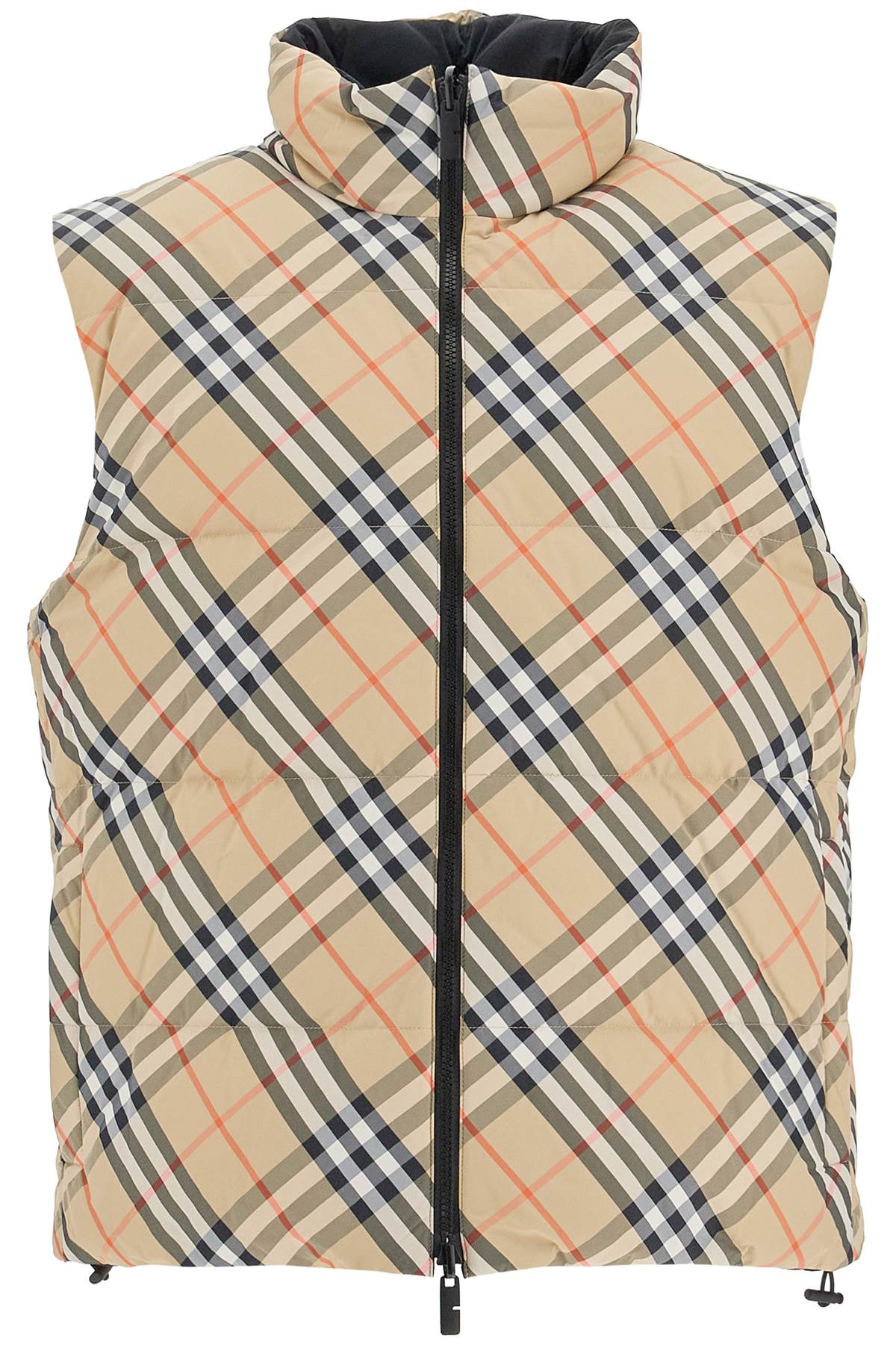 Burberry ered  reversible checkered nylon sleeveless