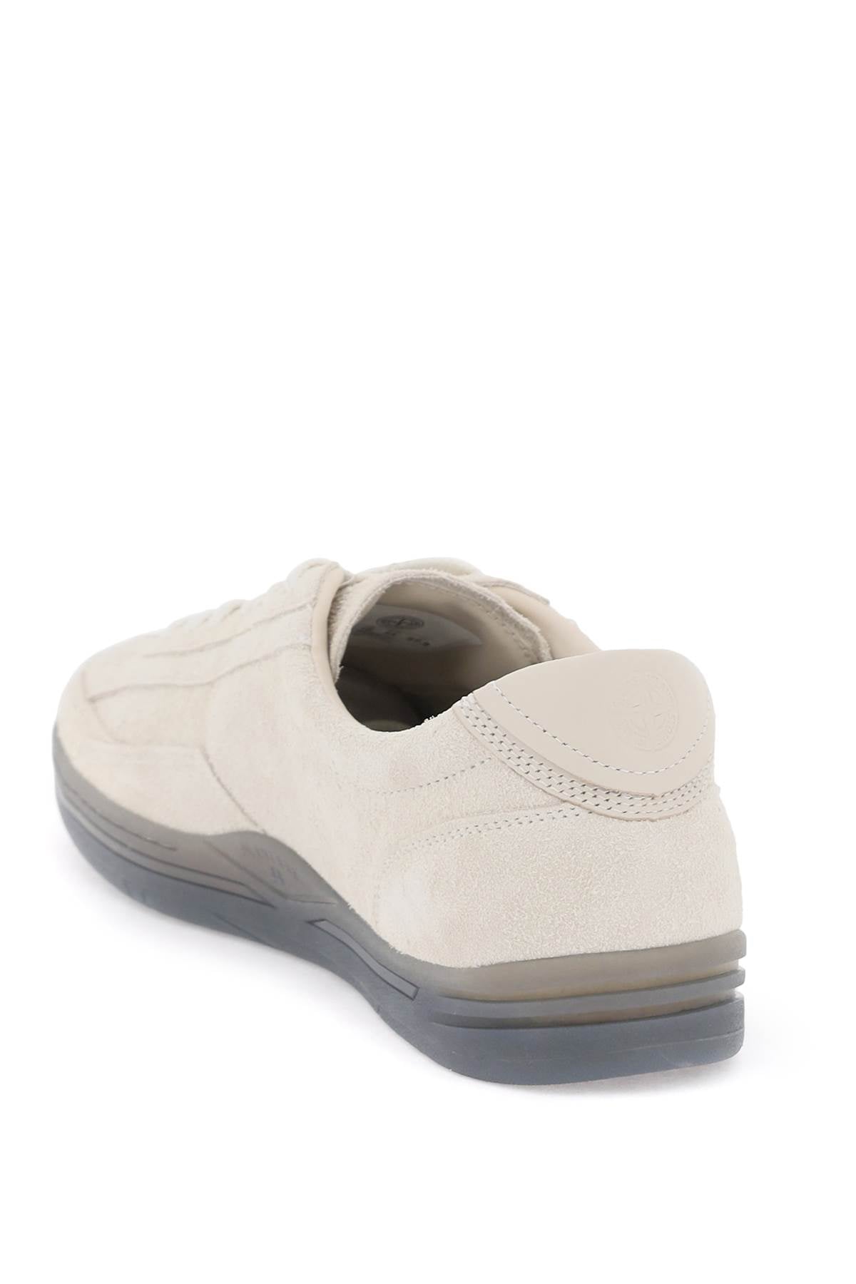 Stone Island suede leather rock sneakers for