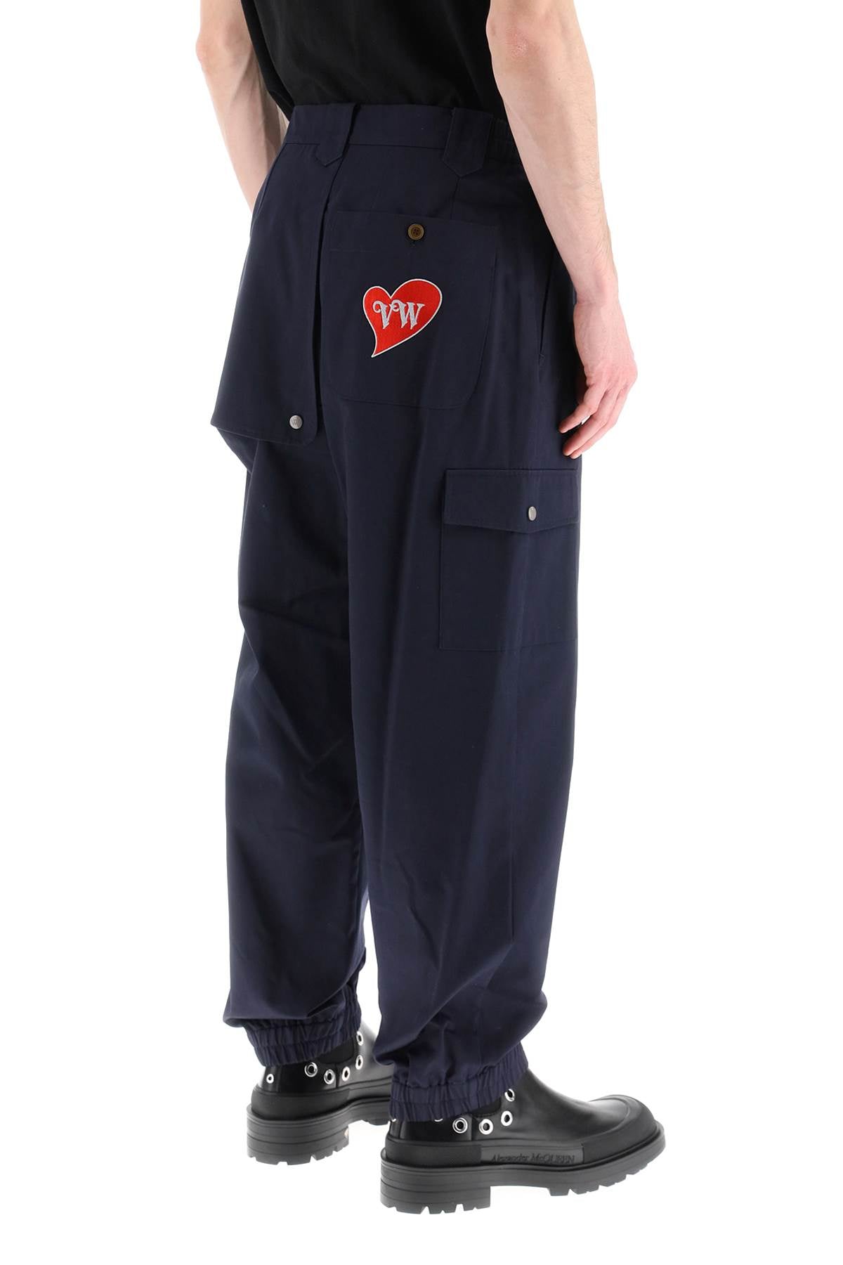 Vivienne Westwood Cotton Combat Pants   Blue