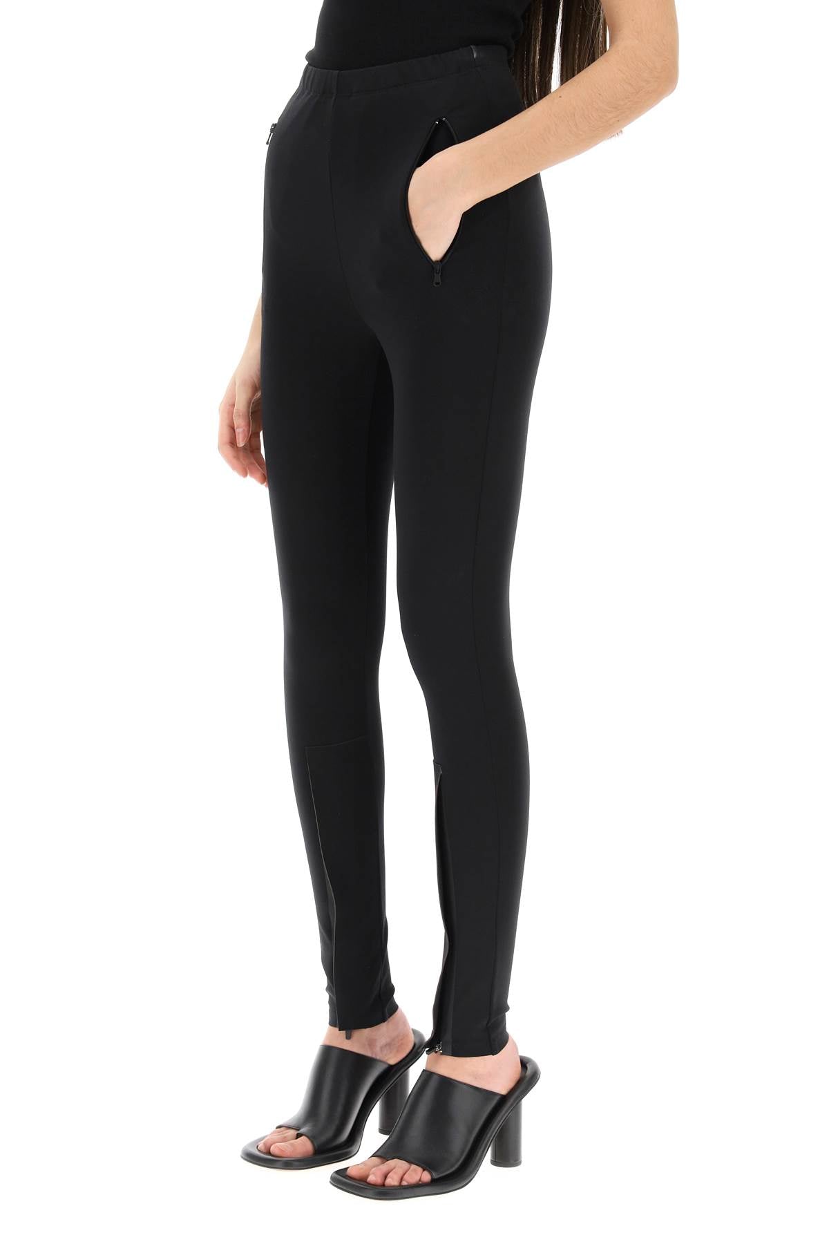 Wardrobe.Nyc Leggins With Zip Cuffs   Black