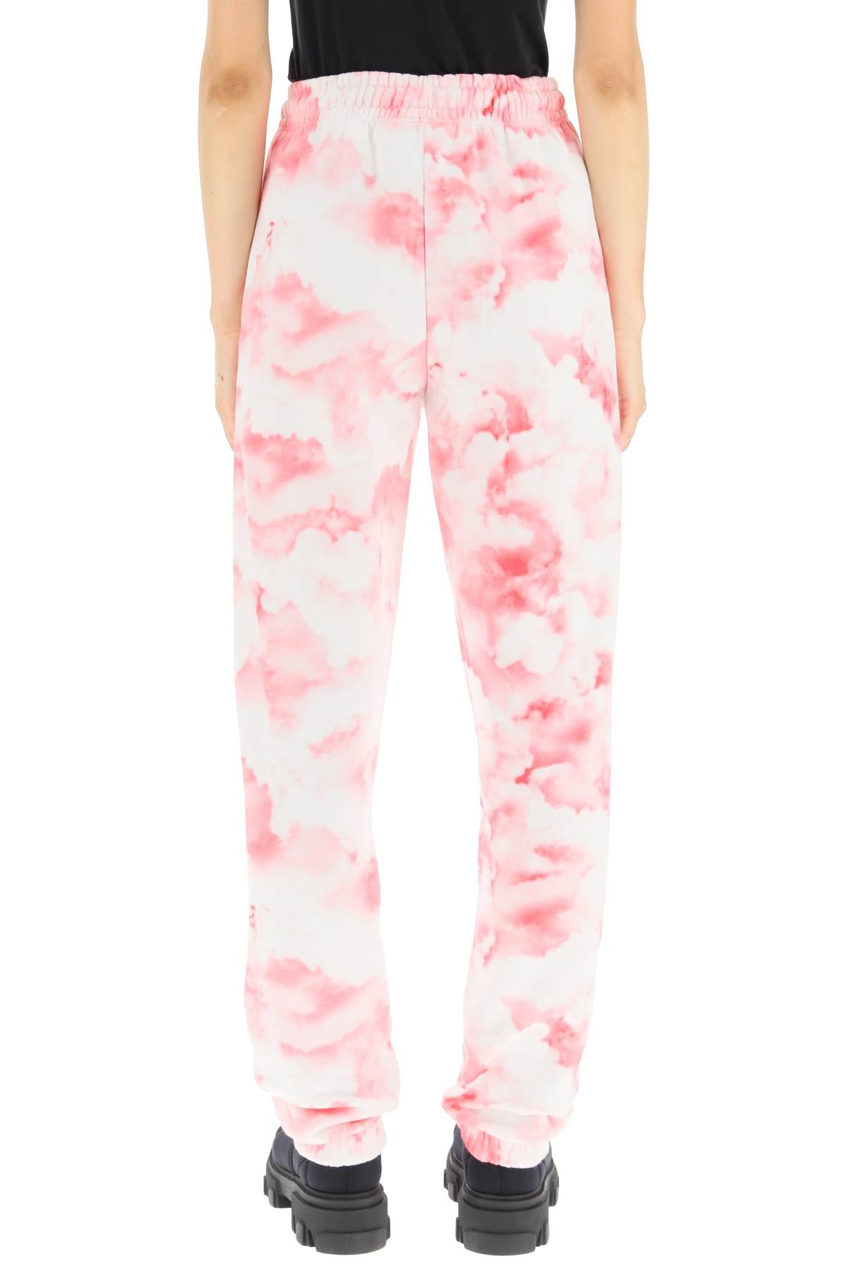 Rotate Mimi Printed Cotton Sweatpants   White