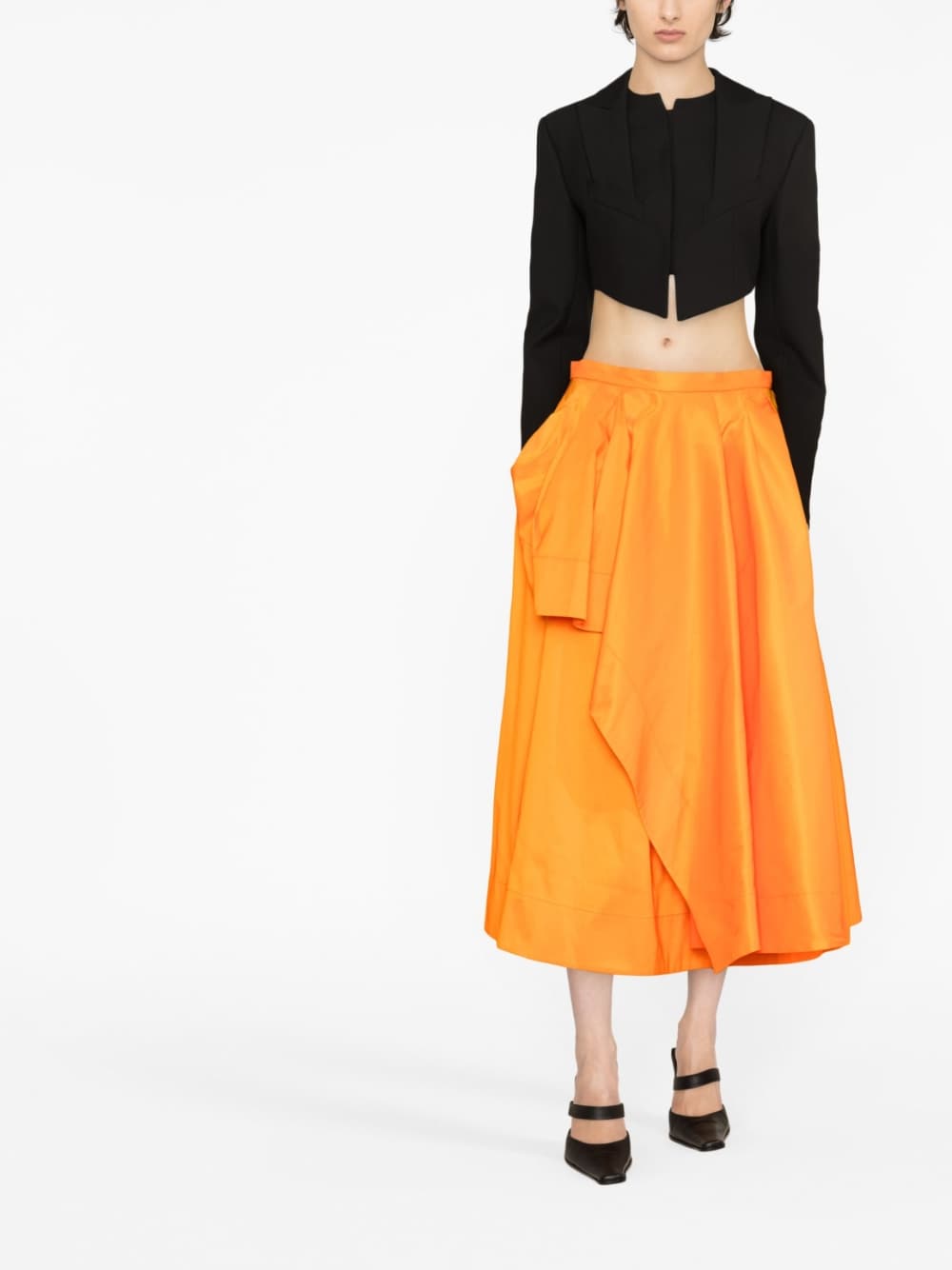 Alexander Mcqueen Skirts Orange