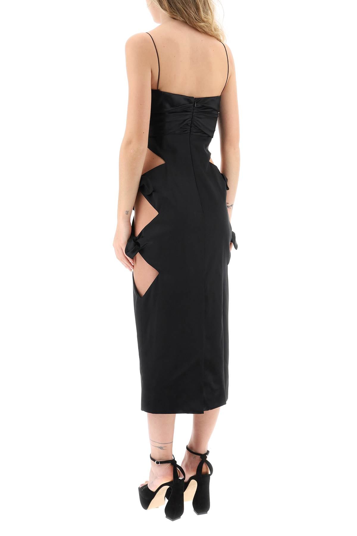 Alessandra Rich Cut Out Dress   Black