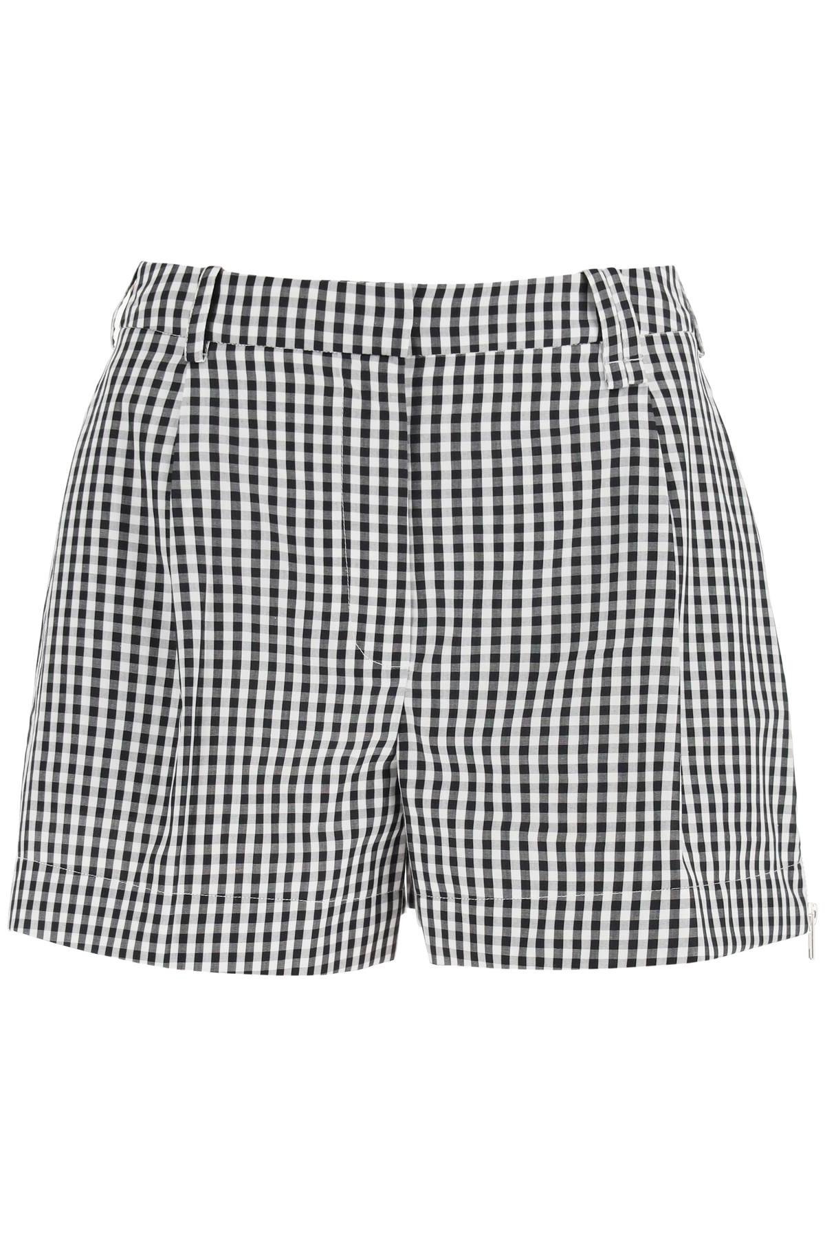 Simone Rocha Gingham Cotton Shorts   White