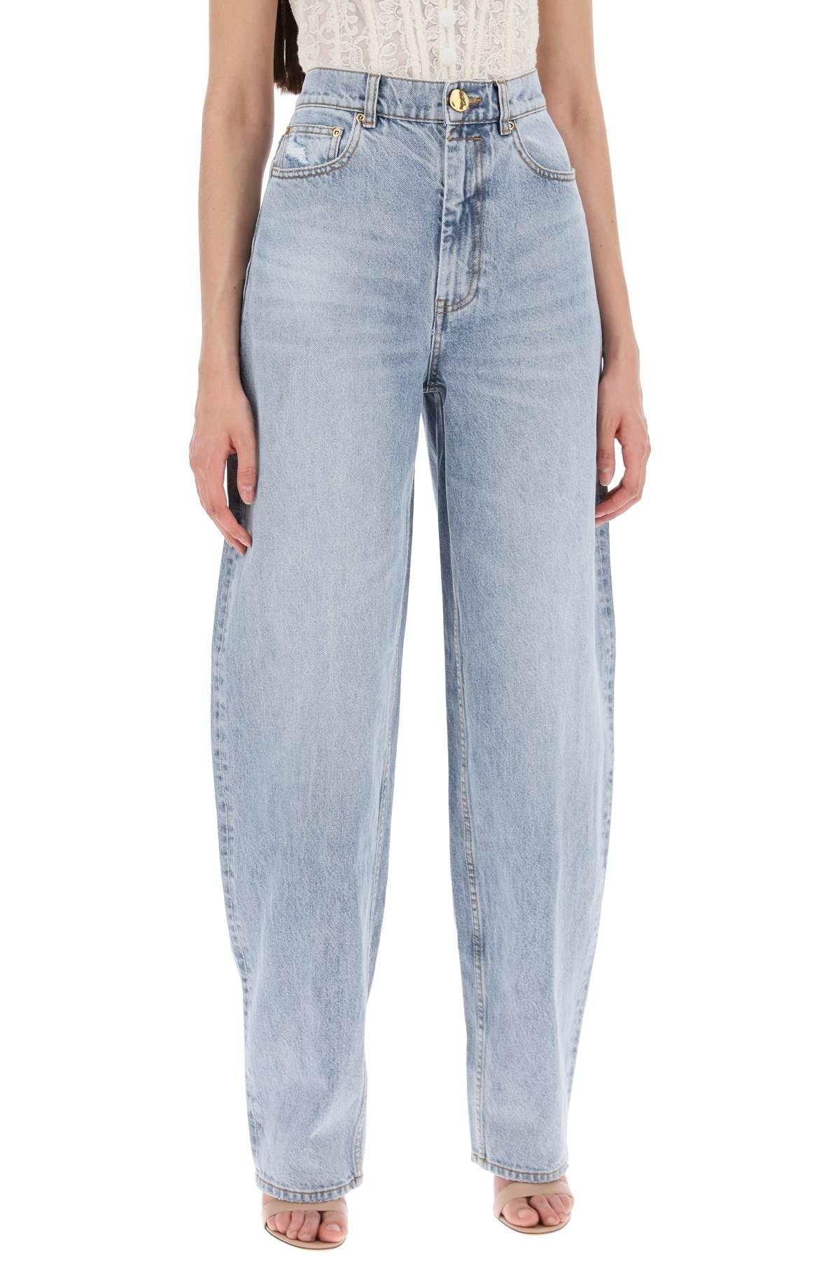 Zimmermann "curved leg natural jeans for