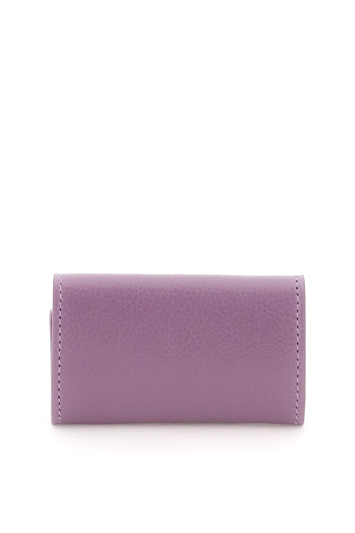 Il Bisonte Leather Key Holder   Purple