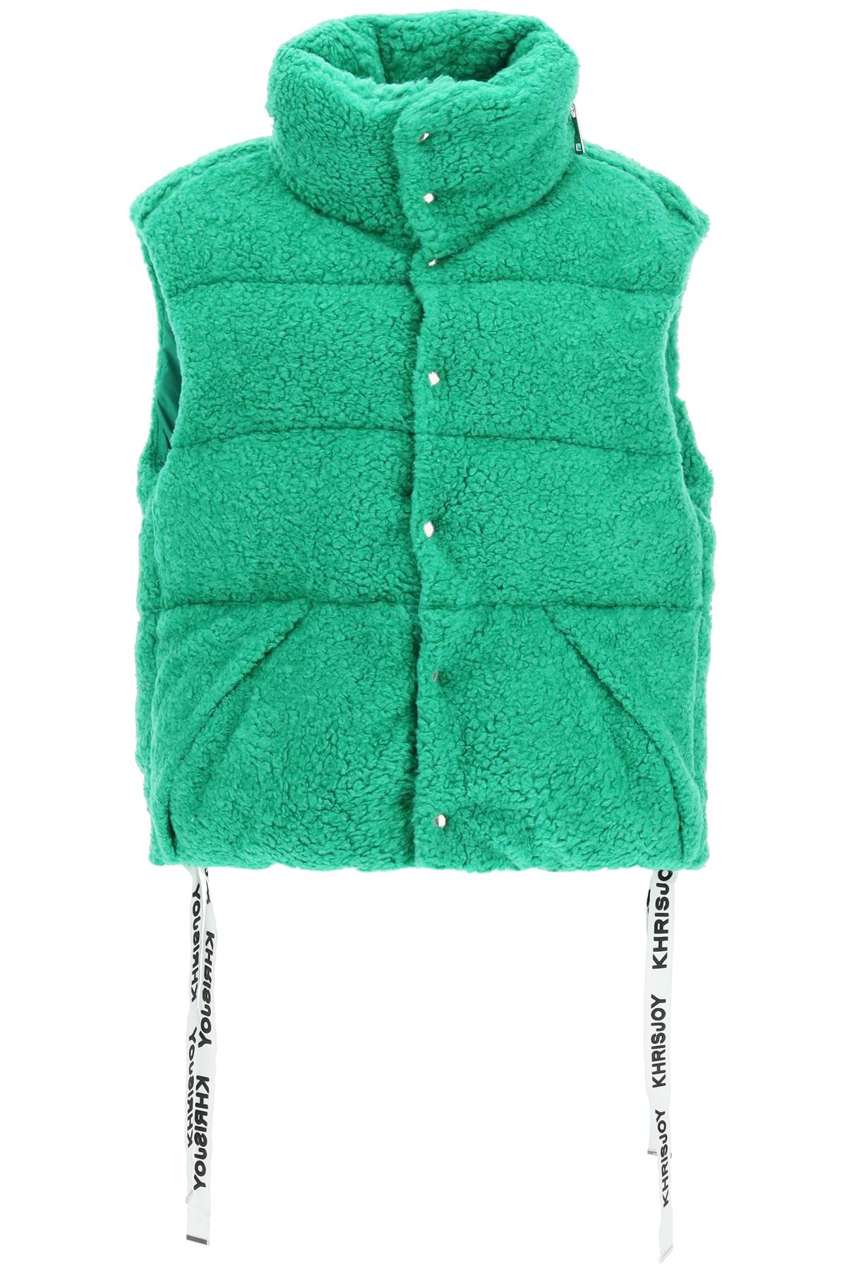 Khrisjoy Padded Fleece Vest   Green