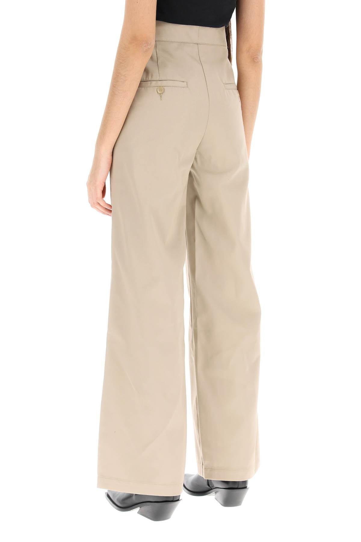 Palm Angels Reversed Waistband Chino Pants   Beige