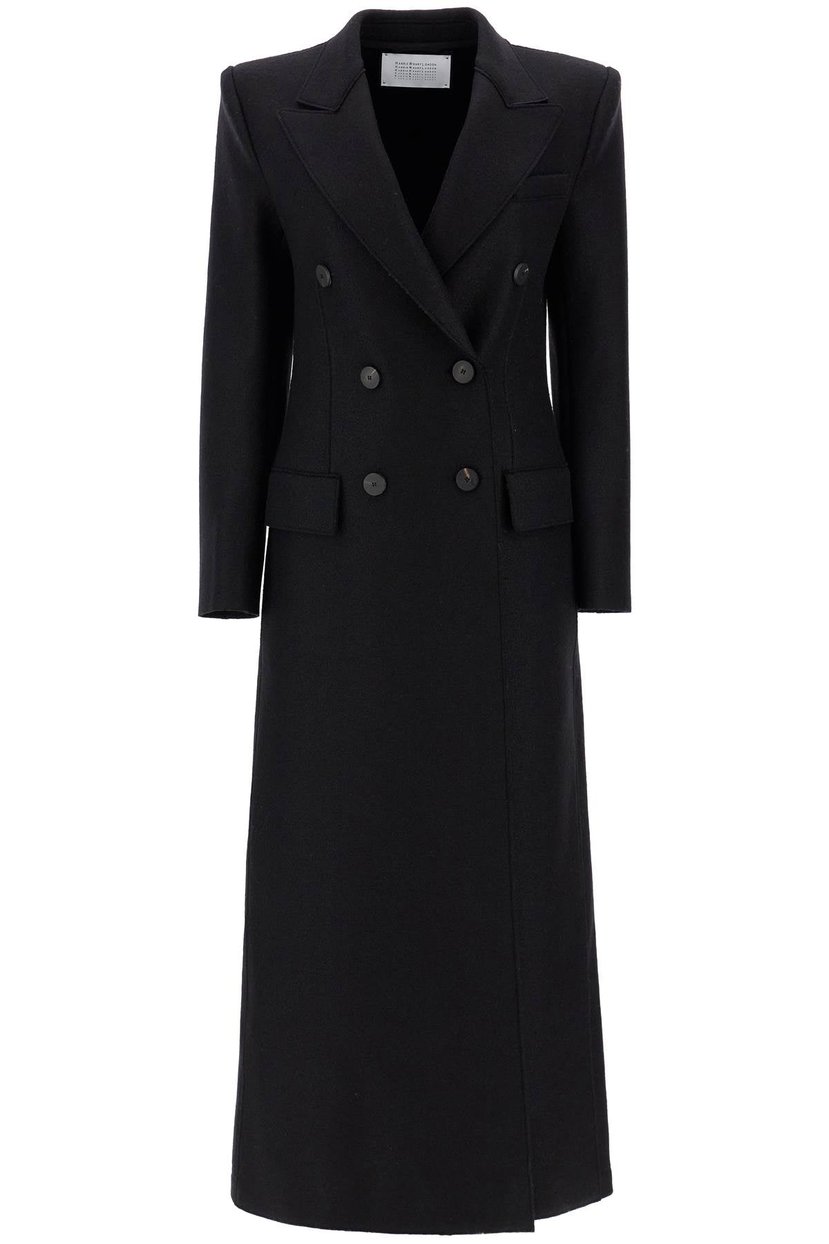 Harris Wharf London double-breasted pressed wool coat