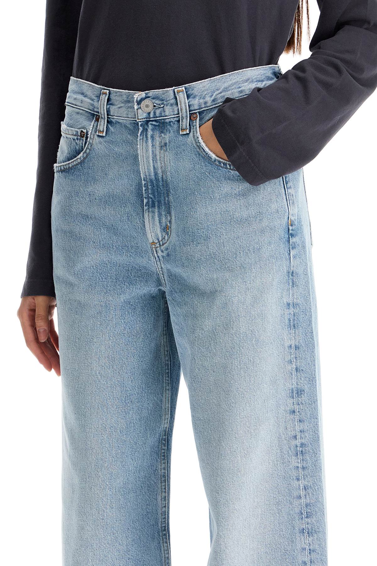 Agolde curved leg jeans for a