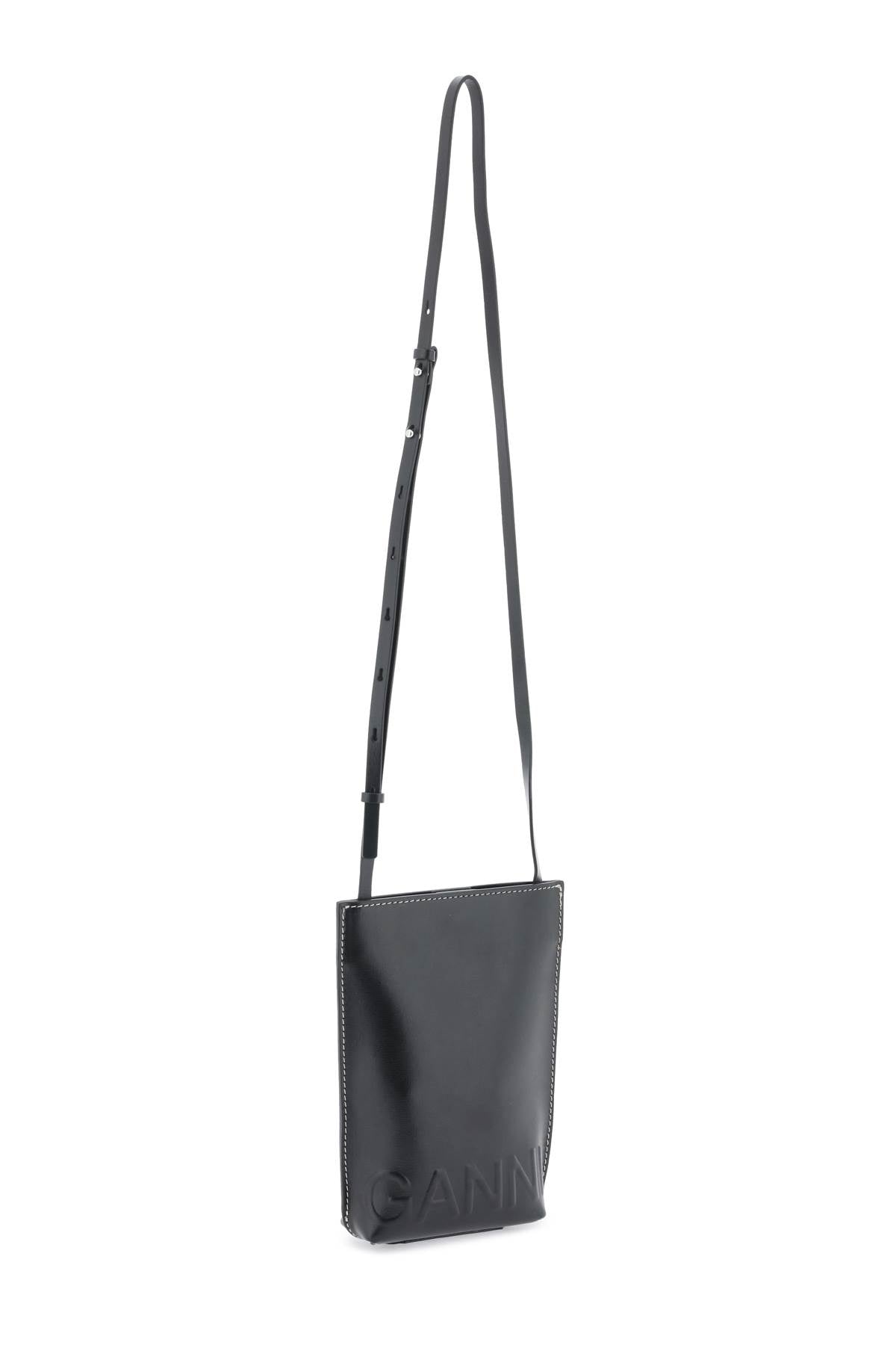 Ganni leather crossbody bag