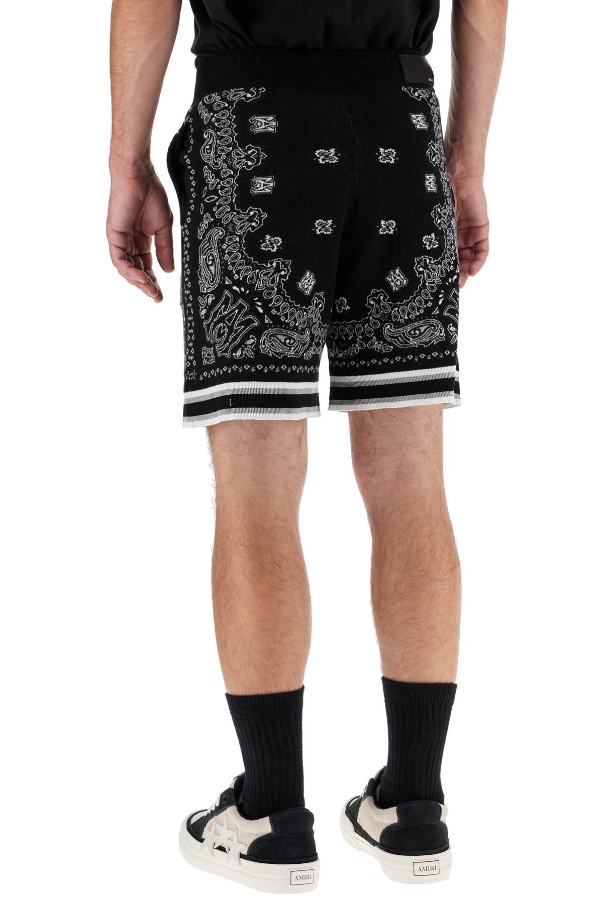 Amiri knitted bandana bermuda shorts