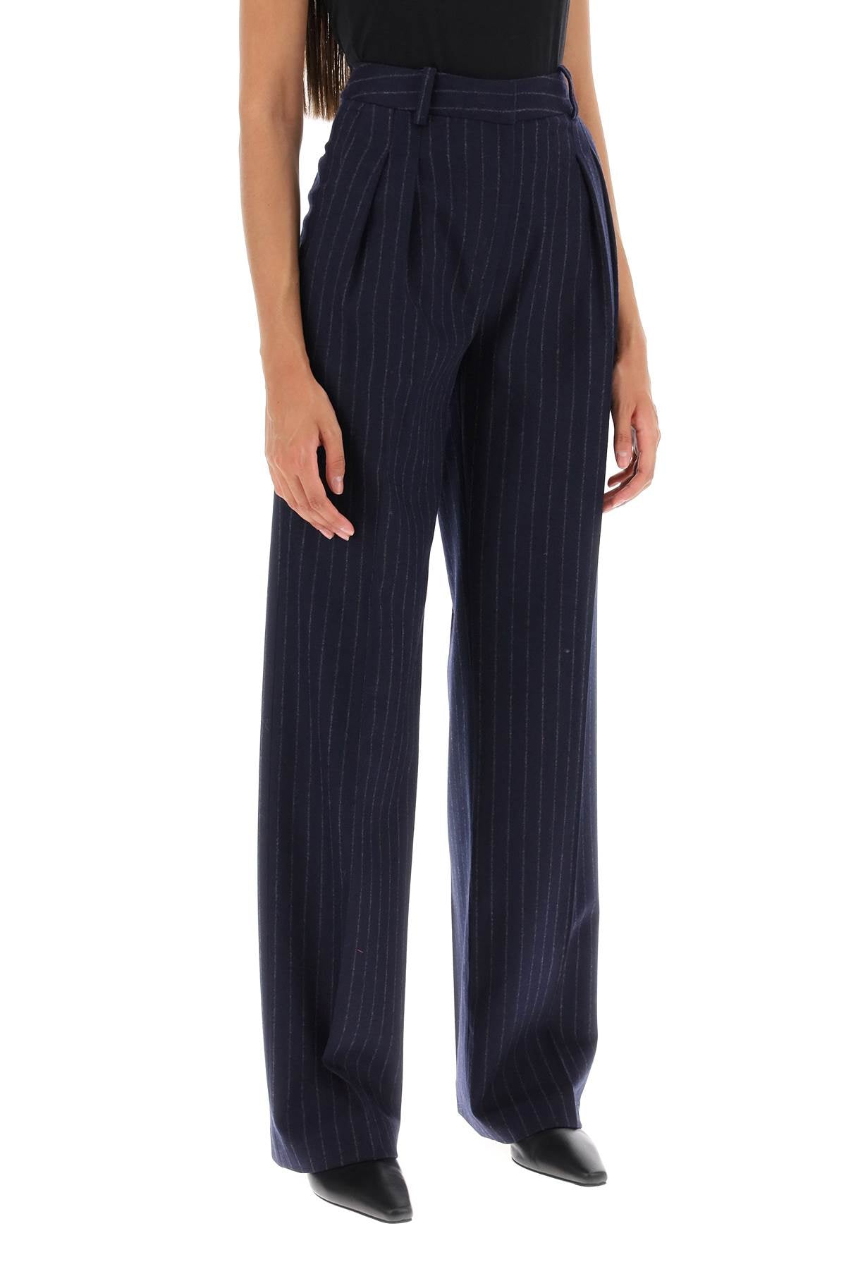 Loulou Studio amoya pinstripe wool trousers