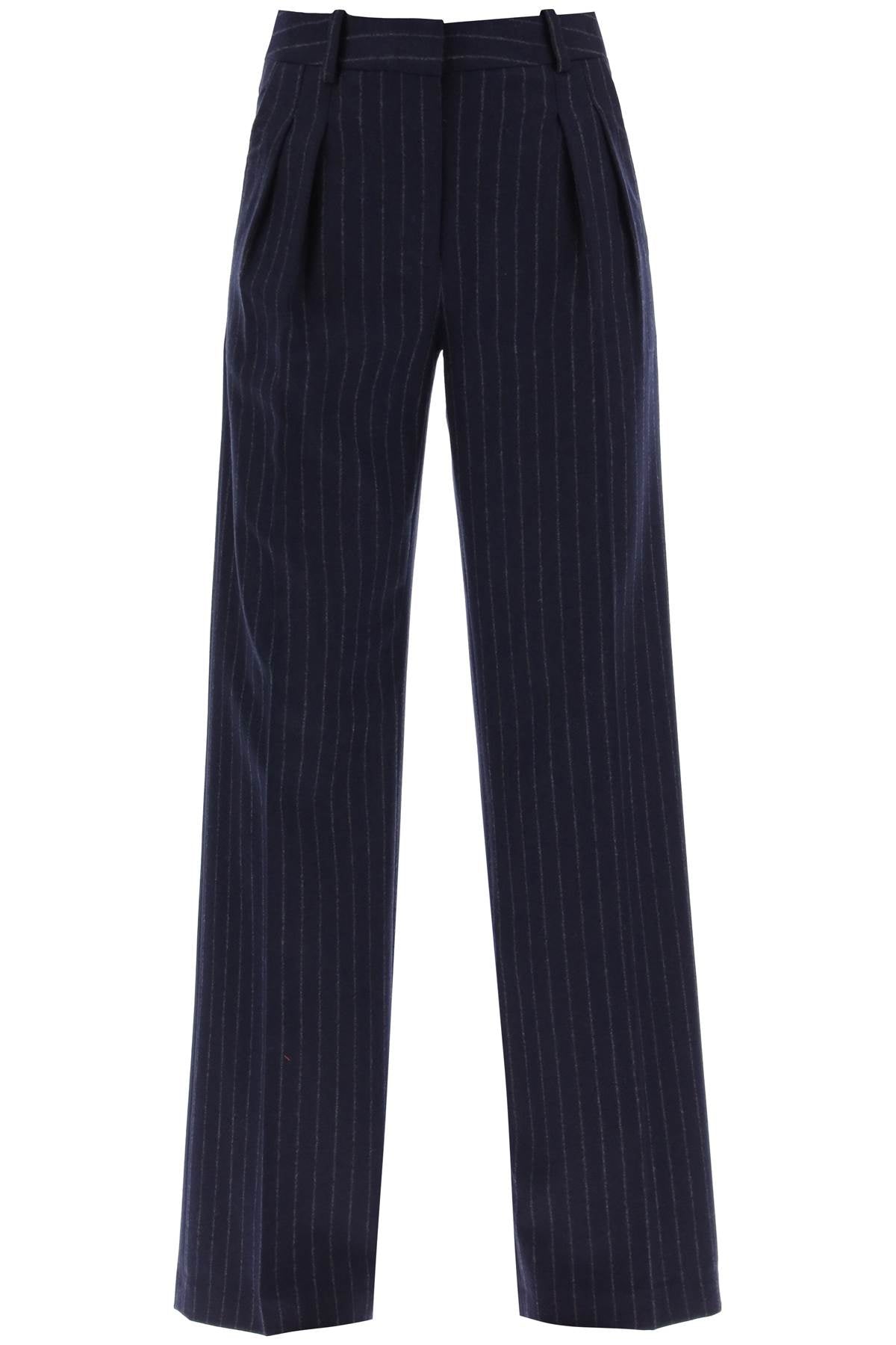 Loulou Studio amoya pinstripe wool trousers