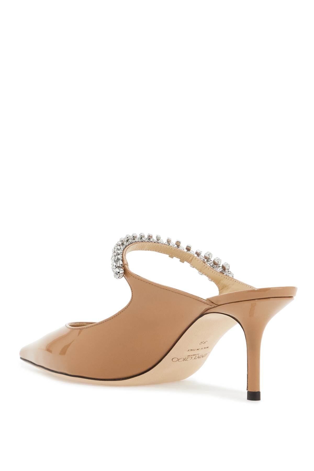 Jimmy Choo patent leater bing 65 mules