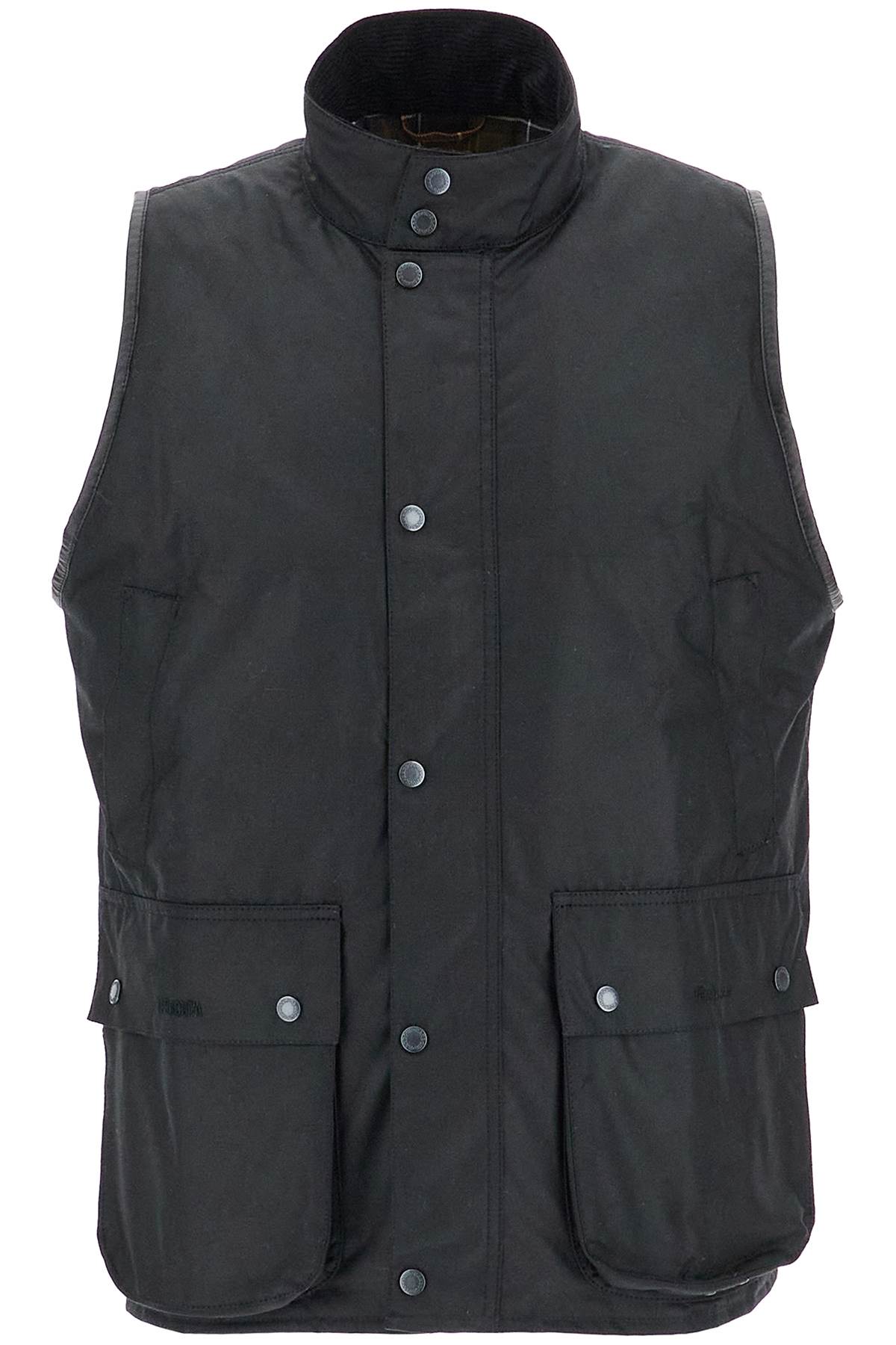 Barbour x Baracuta waxed cotton vest for men