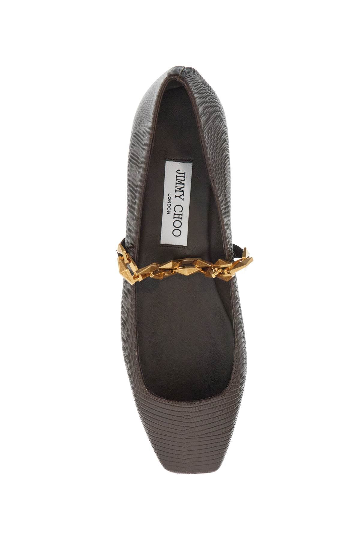 Jimmy Choo "tilda lizard print leather baller