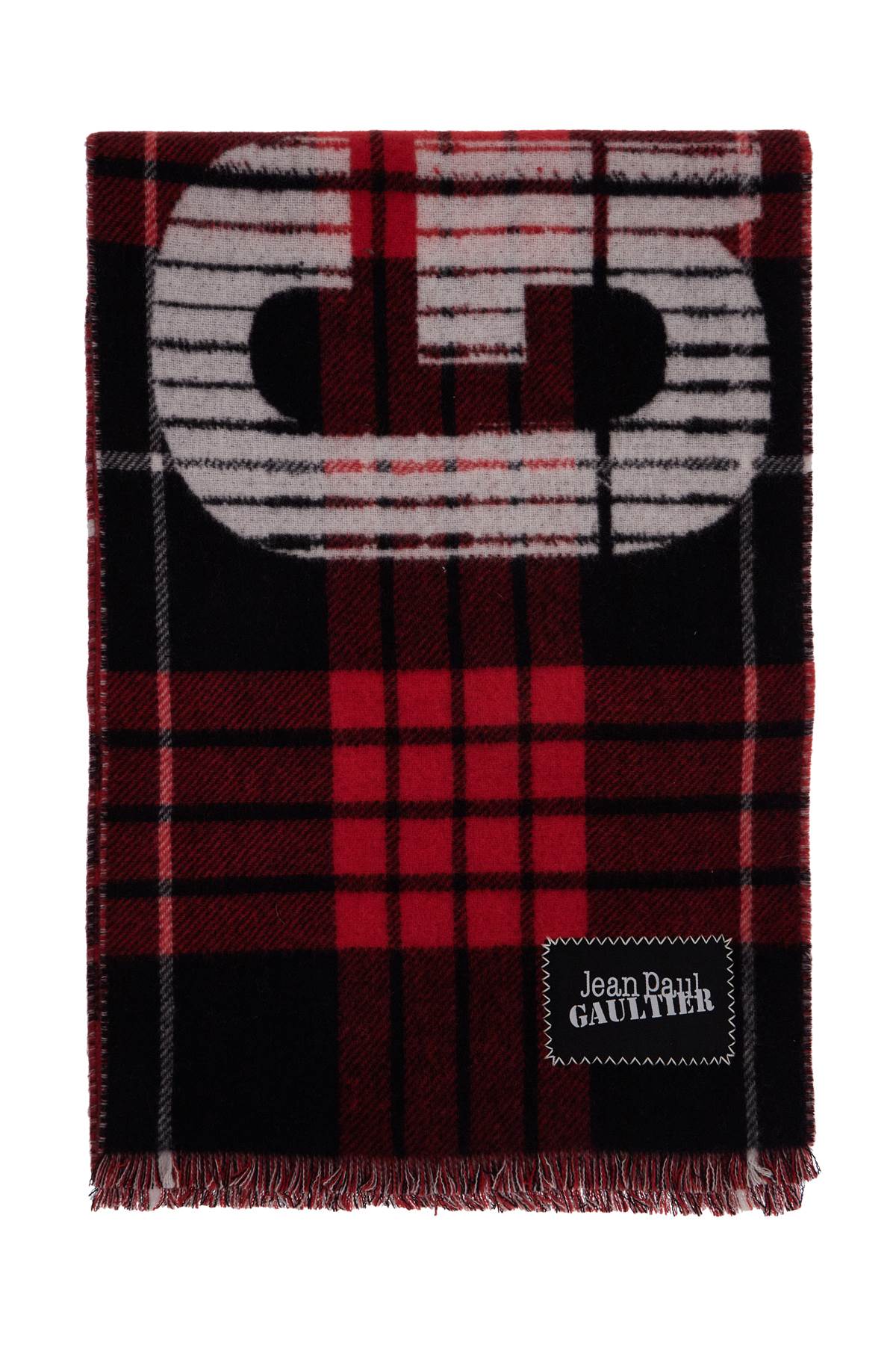 JEAN PAUL GAULTIER wool tartan scarf for