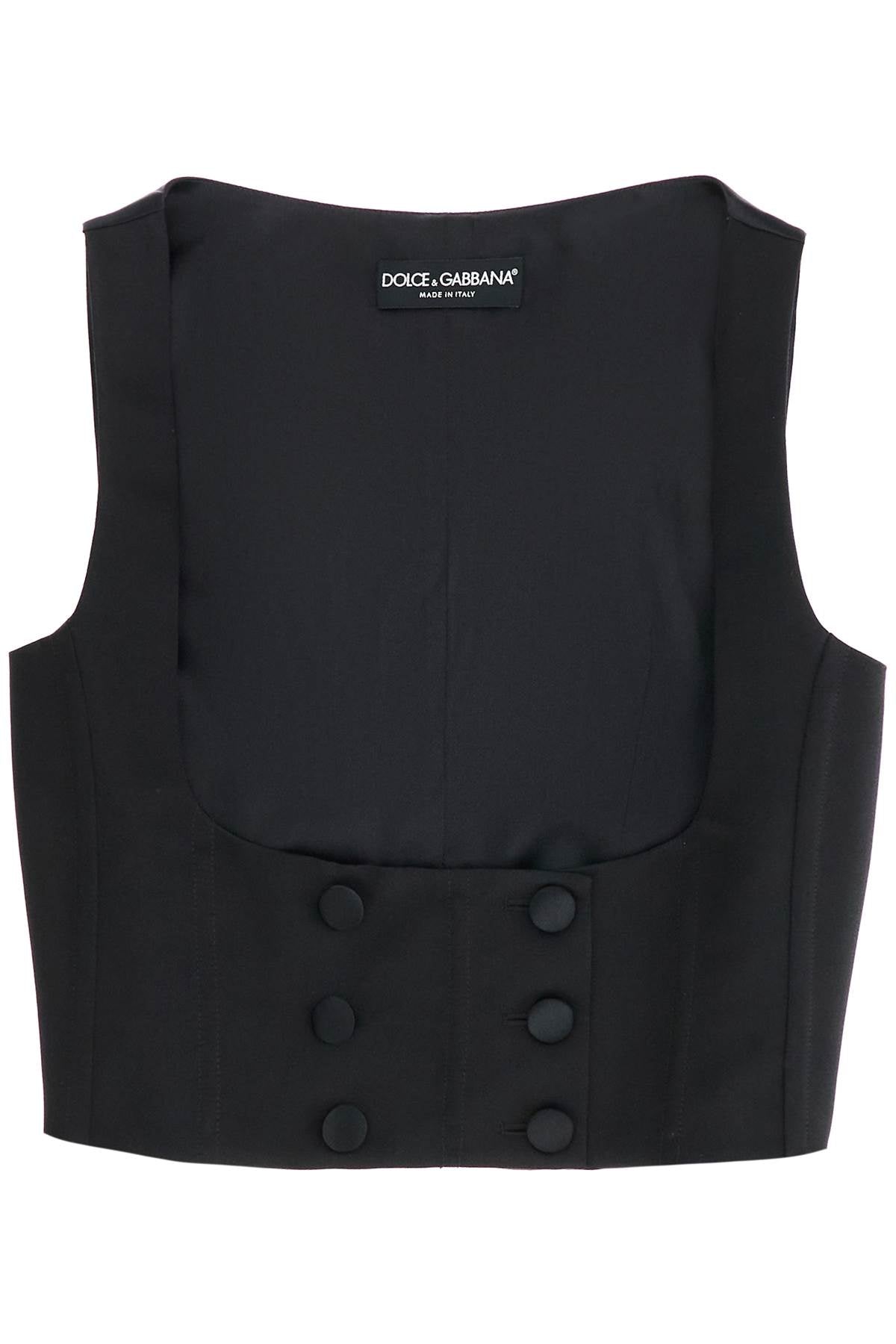 Dolce & Gabbana silk tuxedo vest