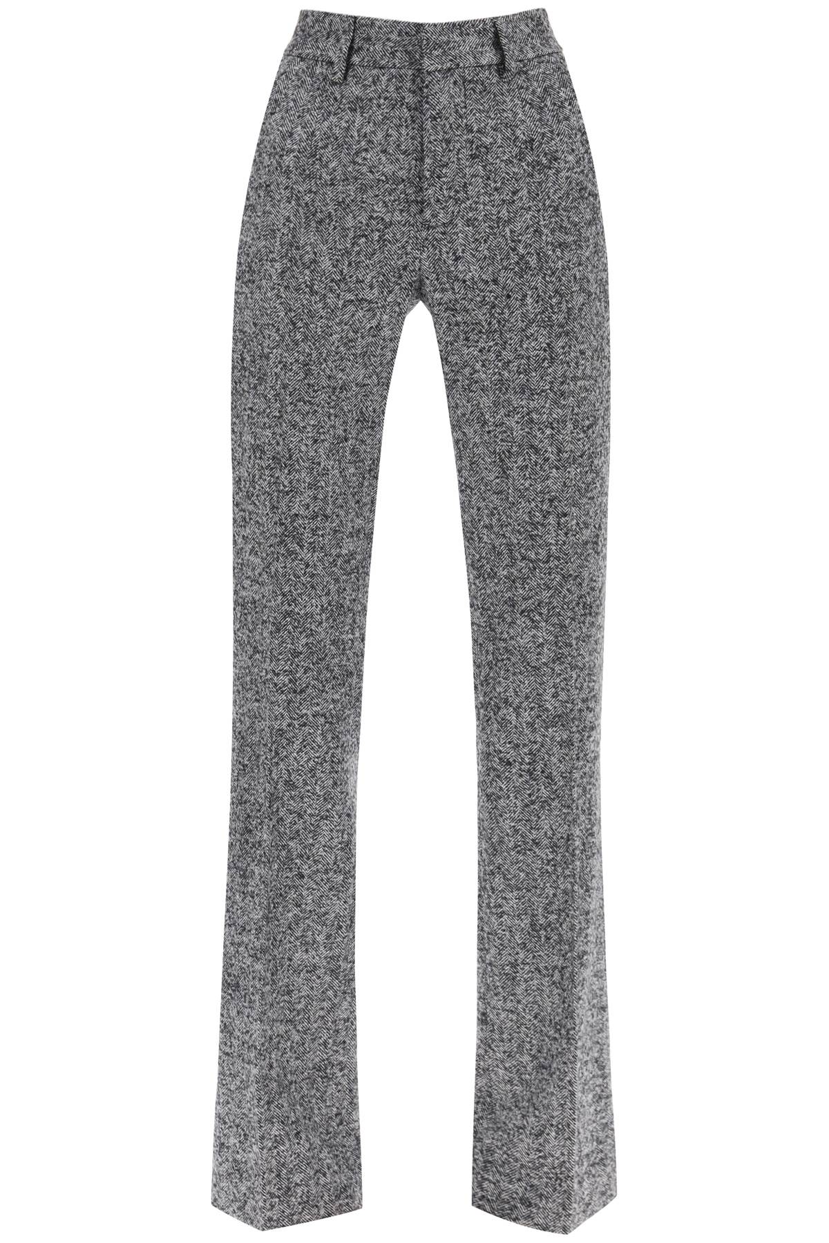 Alessandra Rich pants with herringbone motif