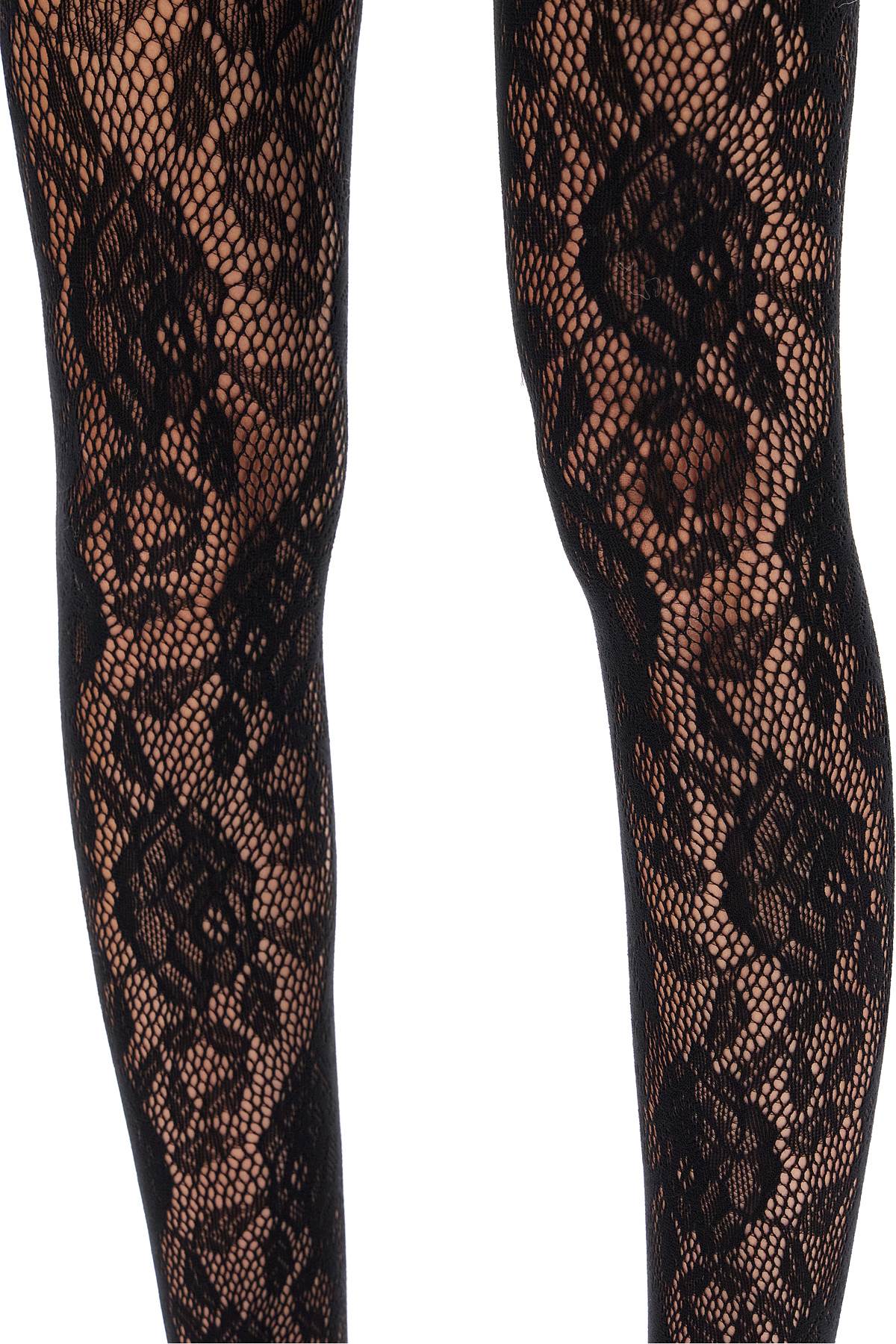 Alessandra Rich lace thigh-high stockings with