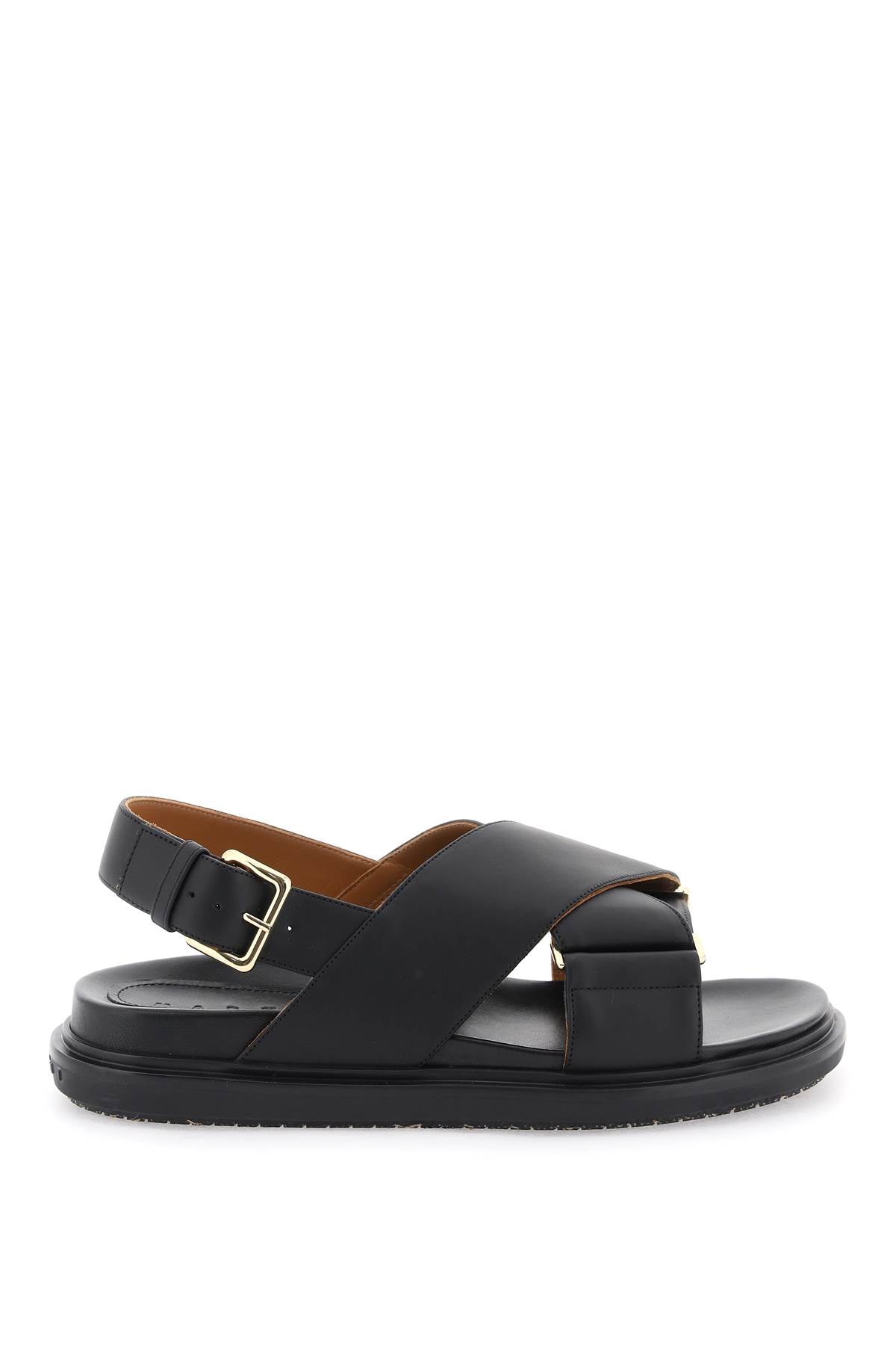 Marni fussbett leather sandals